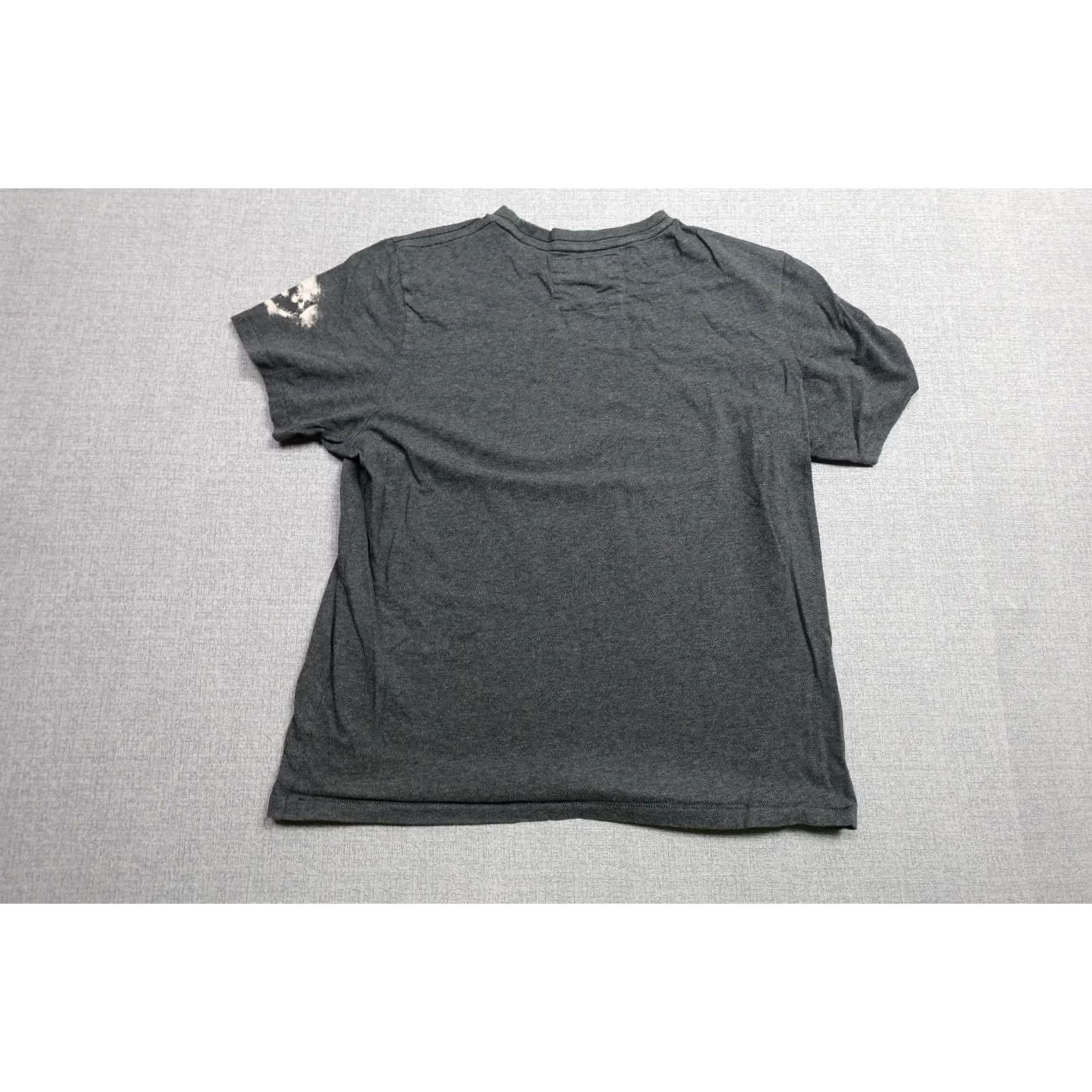 Aeropostale Aeropostale Mens XL Gray Graphic Tee Crest Logo Distressed Size US XL / EU 56 / 4 - 4 Thumbnail