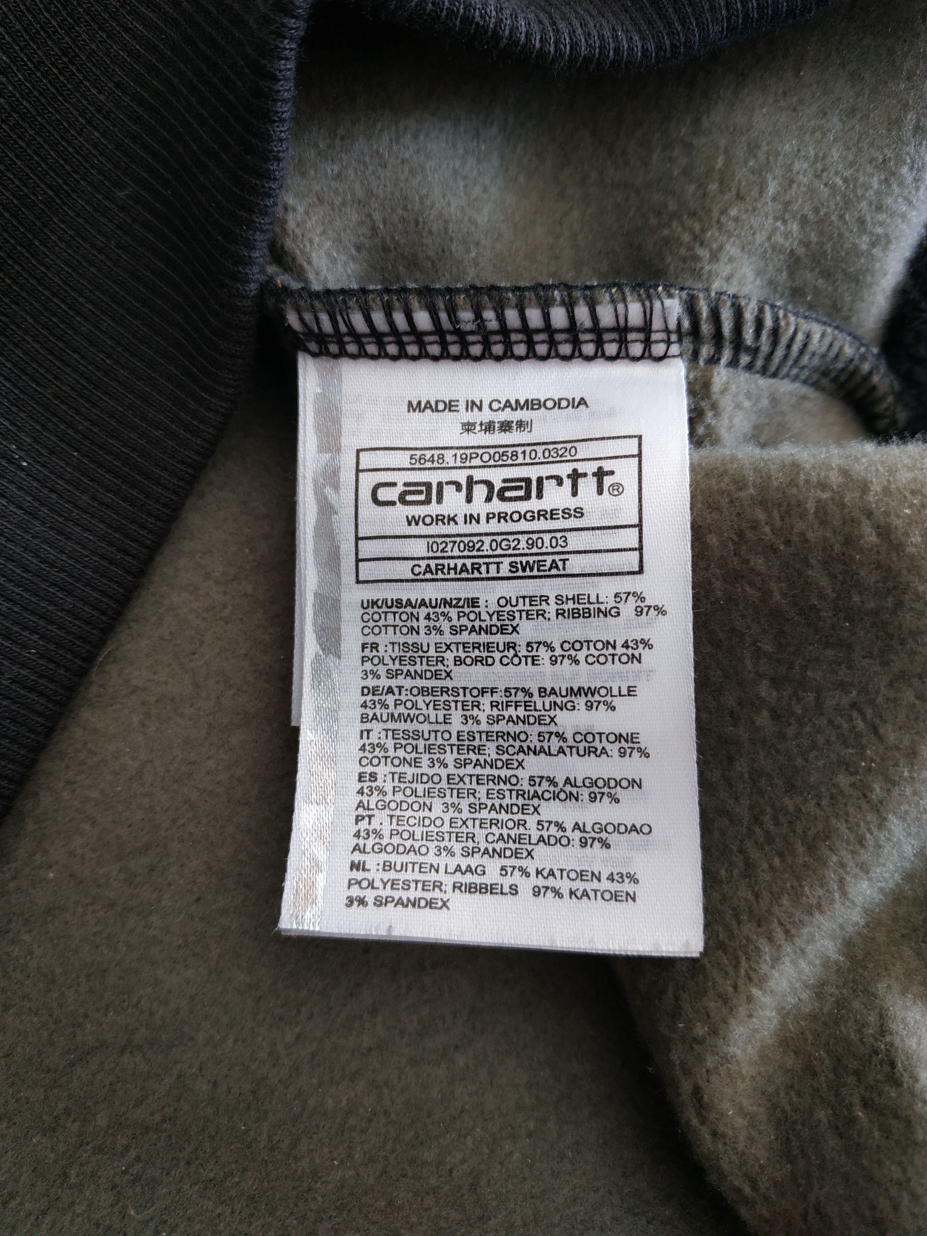 Carhartt CARHARTT Men's Camo Print Sweatshirt, s. SMALL Size US S / EU 44-46 / 1 - 11 Thumbnail