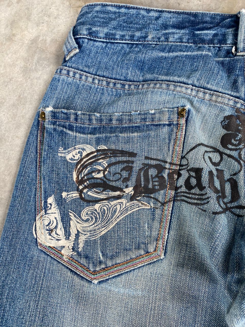 If Six Was Nine 💥BEST OFFER💥VINTAGE BEACH SOUND DISTRESSED DENIM Size US 32 / EU 48 - 9 Thumbnail