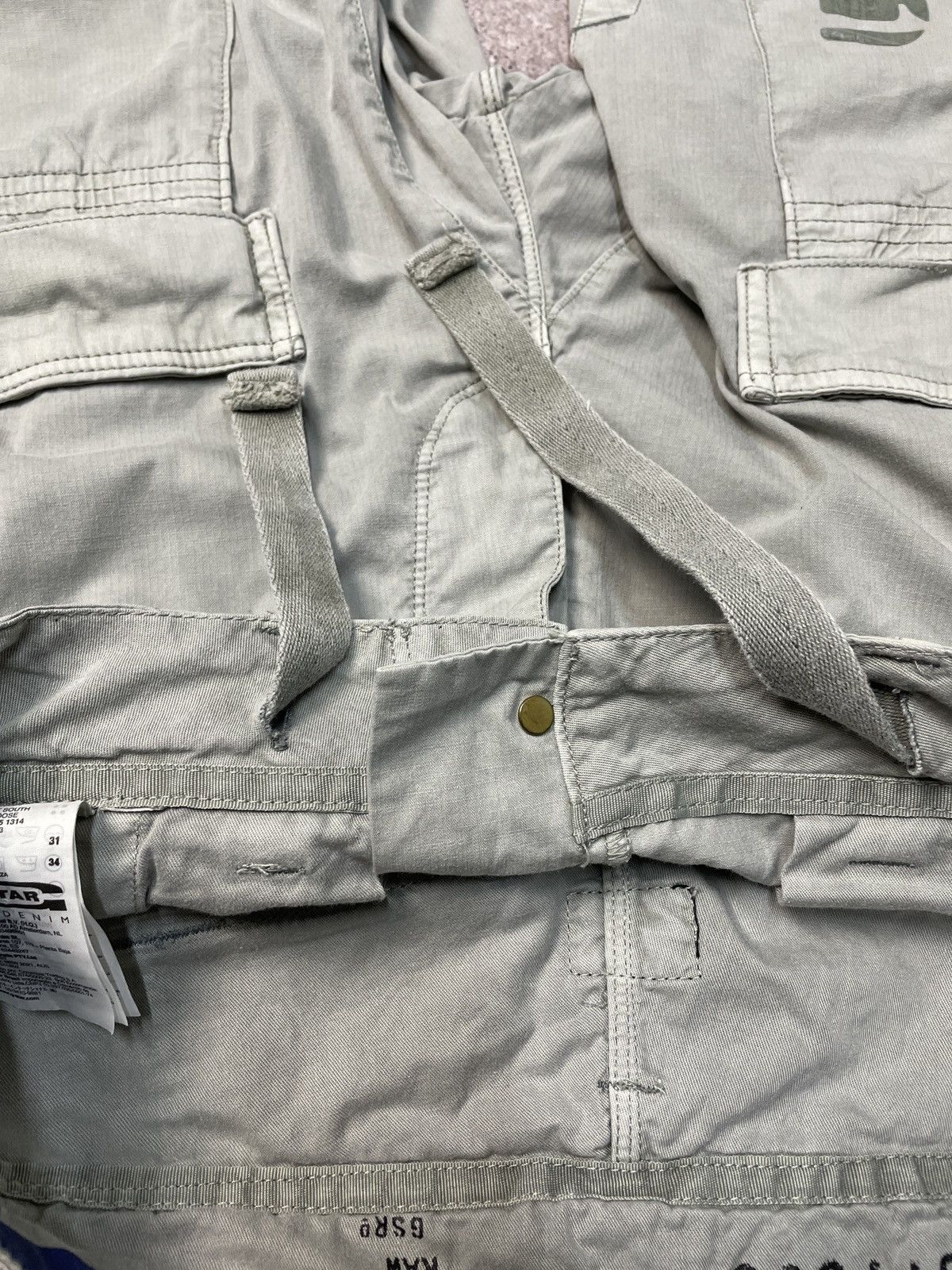 G-Star × Japanese Brand × Vintage Vintage G Srar Raw Y2K Baggy Fit Cargo Jeans Pants Size US 32 / EU 48 - 12 Thumbnail