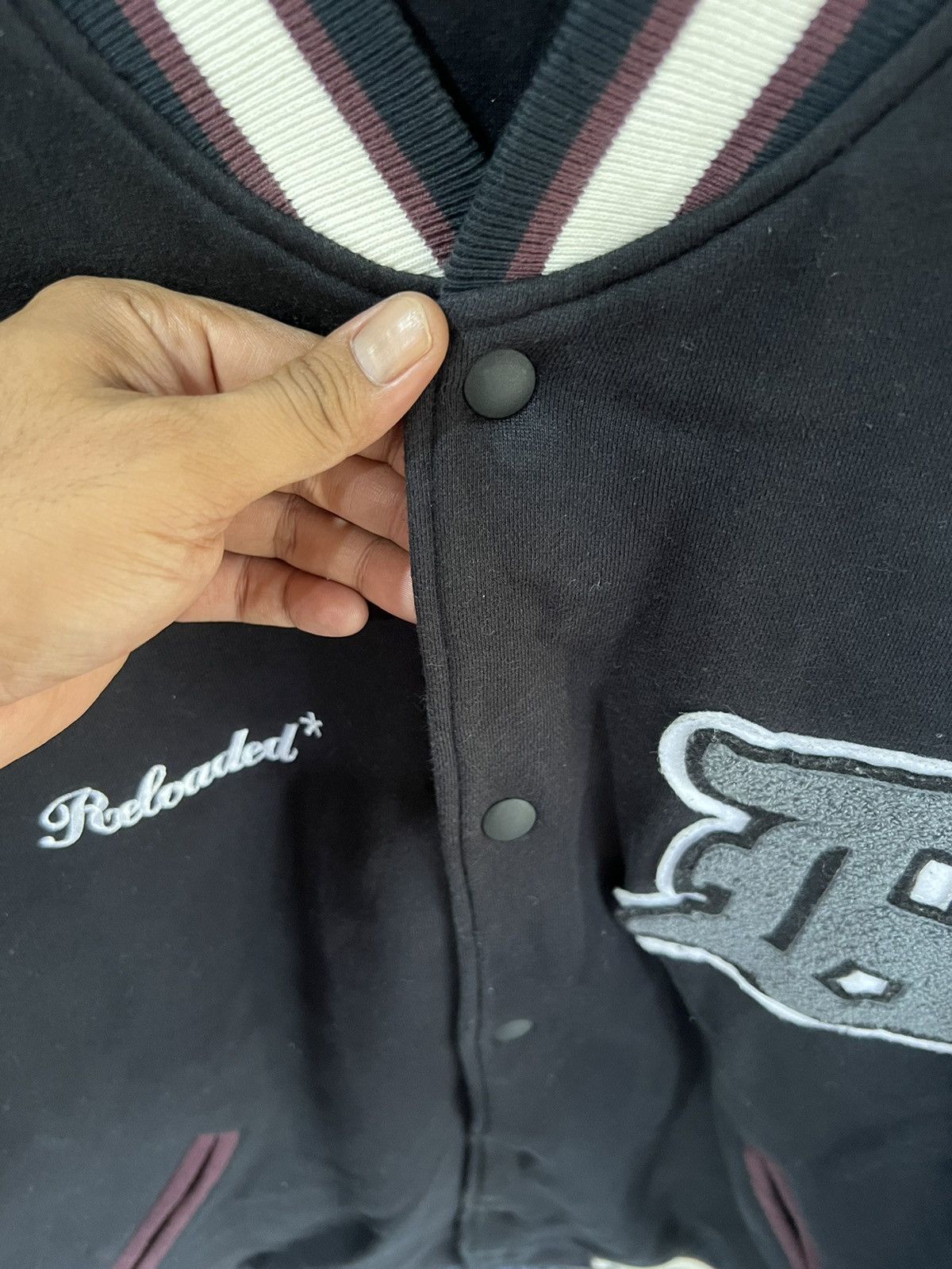 Japanese Brand 🔥Double Steal Cotton Varsity Jacket Size US L / EU 52-54 / 3 - 10 Thumbnail