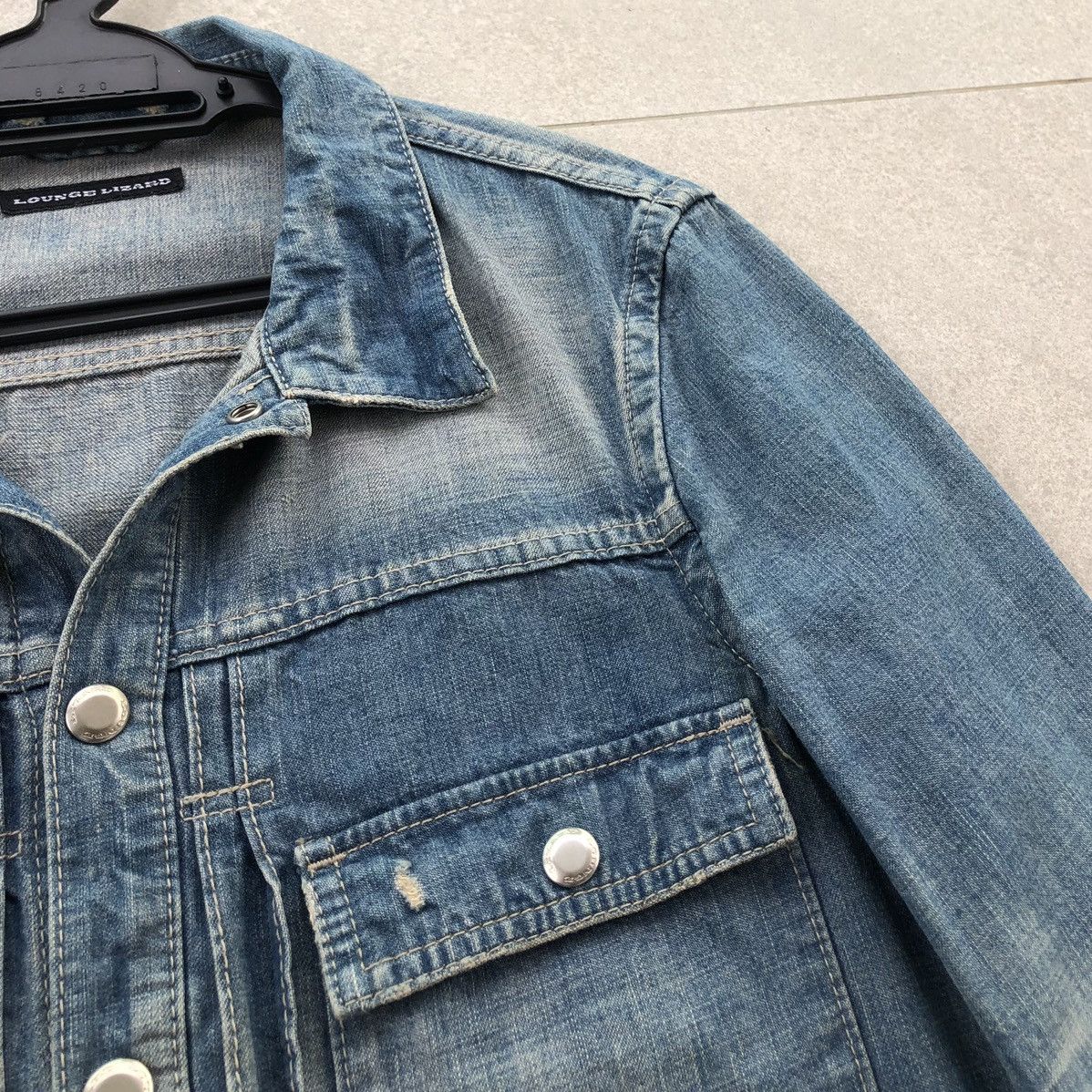 Lounge Lizard Japanese Brand Loung Lizard Type 1 Denim Jacket Jacket Size S / US 4 / IT 40 - 4 Thumbnail