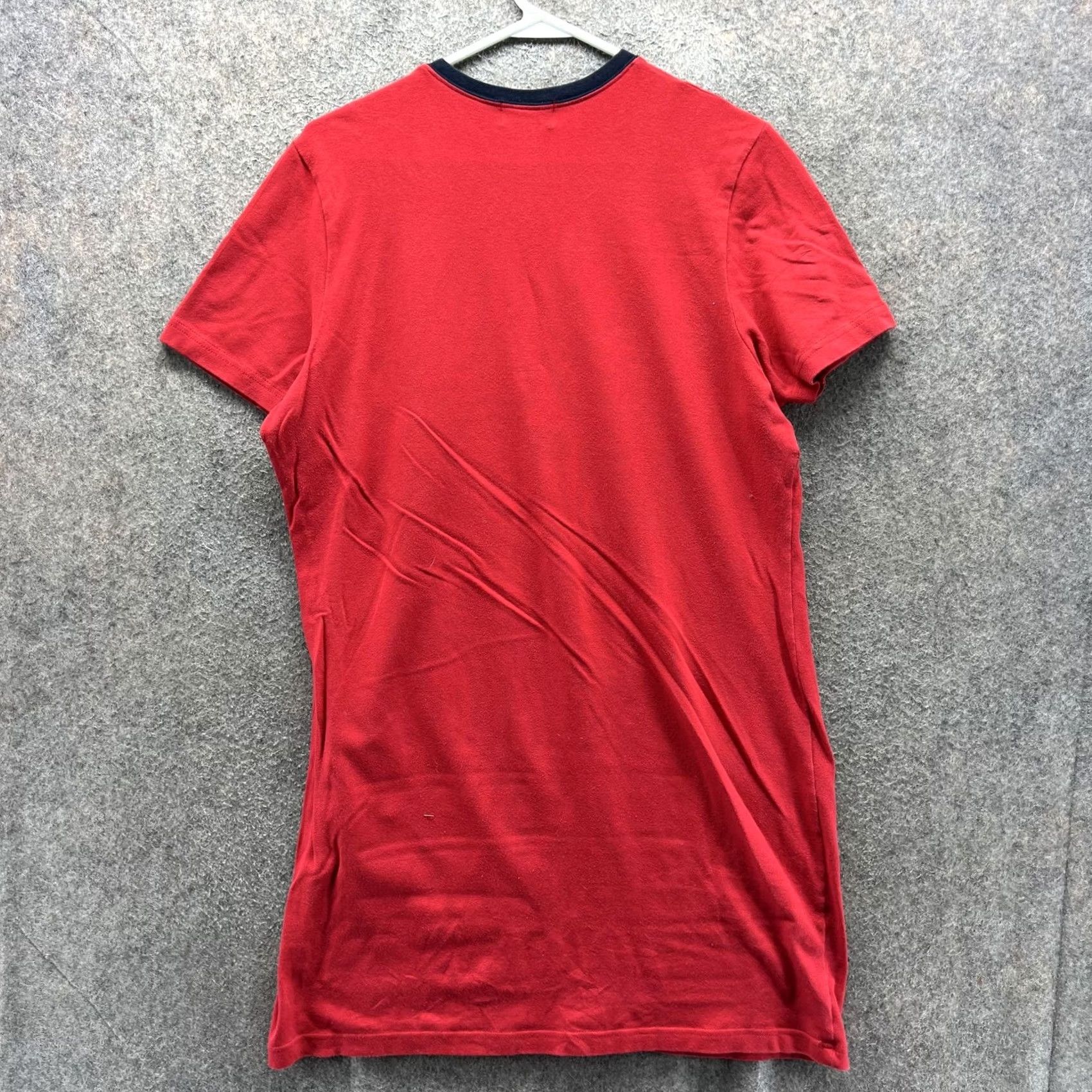 Ralph Lauren Polo Jeans Ralph Lauren Dress Shirt Womens XL Red V Neck 1967 Logo Graphic Tee Shirt Dress Ladies XL Red Polo Jeans Co. RL 1967 Logo Size XL / US 12-14 / IT 48-50 - 7 Thumbnail