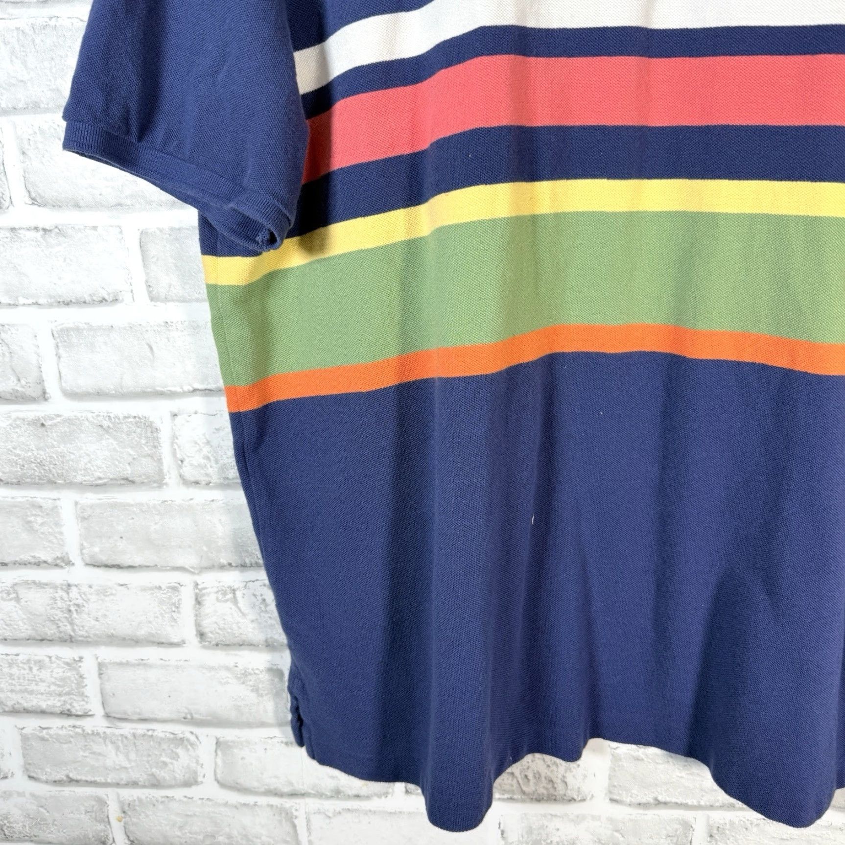 Polo Ralph Lauren Polo Ralph Lauren Polo Shirt Striped Blue Mens L Size US L / EU 52-54 / 3 - 3 Thumbnail