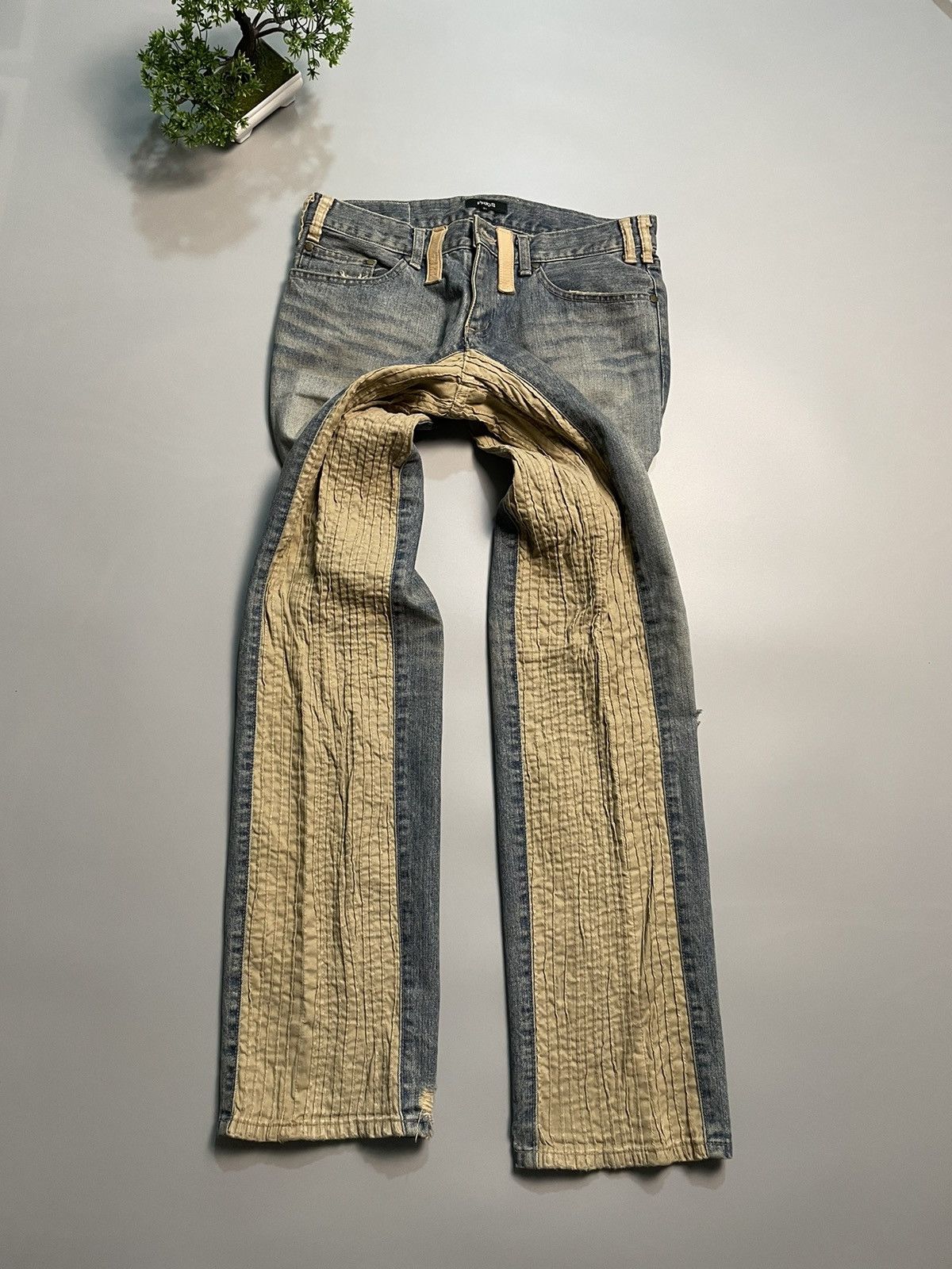 Japanese Brand Prigs Hybrid Panelled Denim Size US 32 / EU 48 - 11 Thumbnail