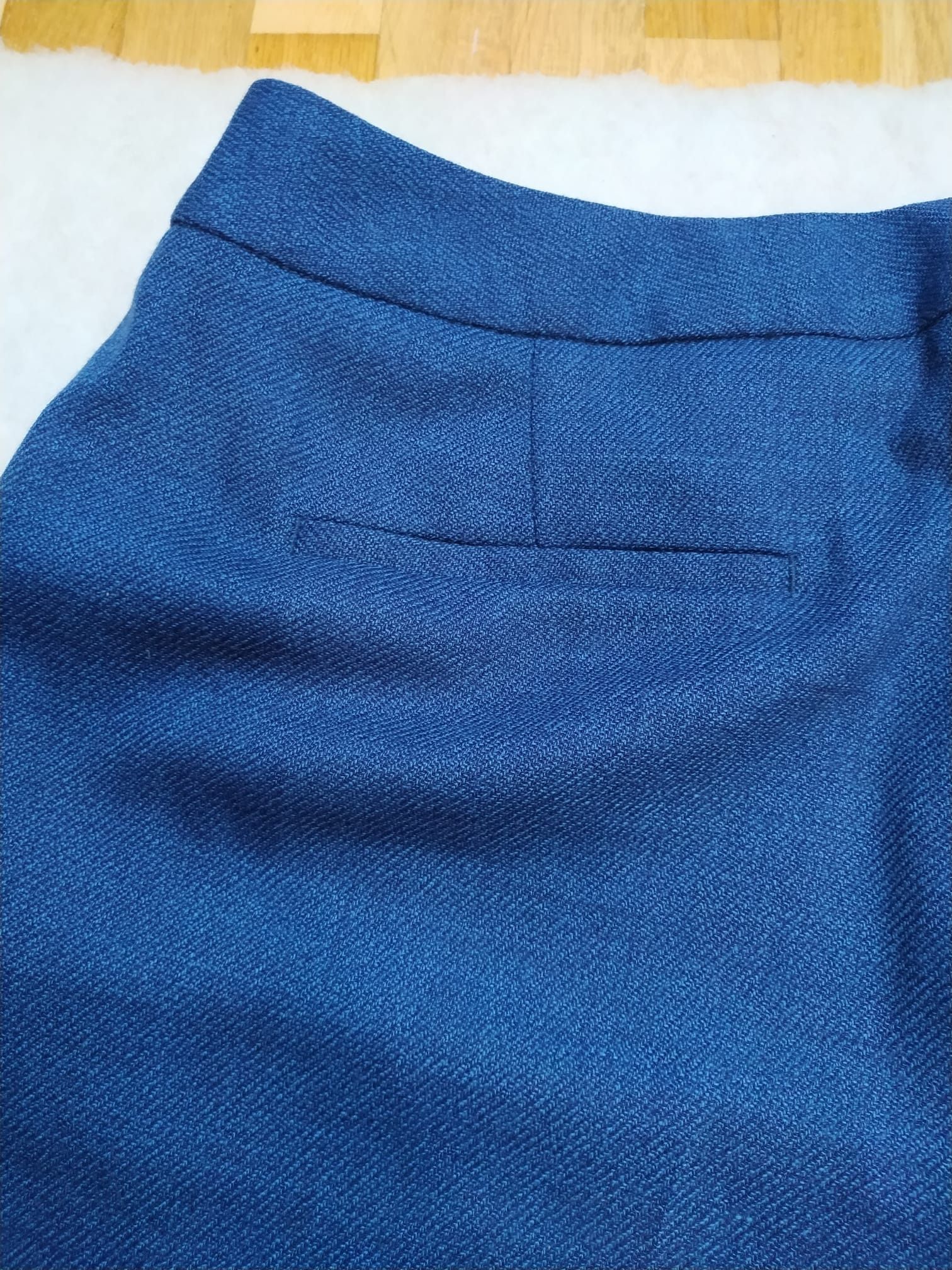 Reiss REISS Malani Blue Slim-Leg Trousers Wool Size 32" / US 10 / IT 46 - 4 Thumbnail