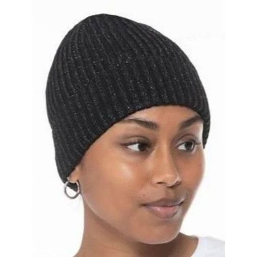 Other Style & Co Women's Solid Shine Cuff Beanie, Black Size ONE SIZE - 1 Thumbnail