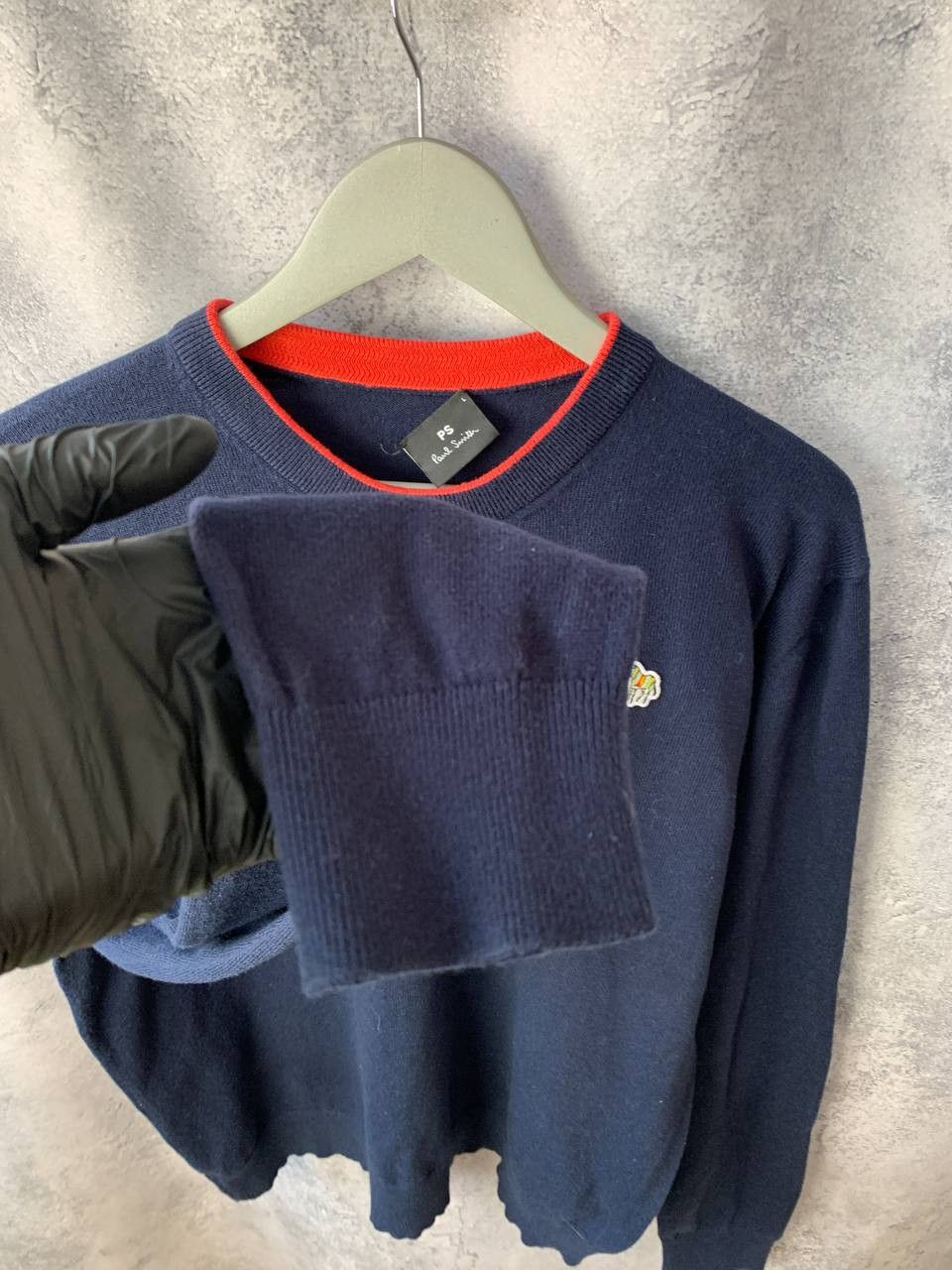 Paul Smith Paul Smith Zebra Sweater Navy Cotton Crew Neck Sweatshirt Size US L / EU 52-54 / 3 - 7 Thumbnail