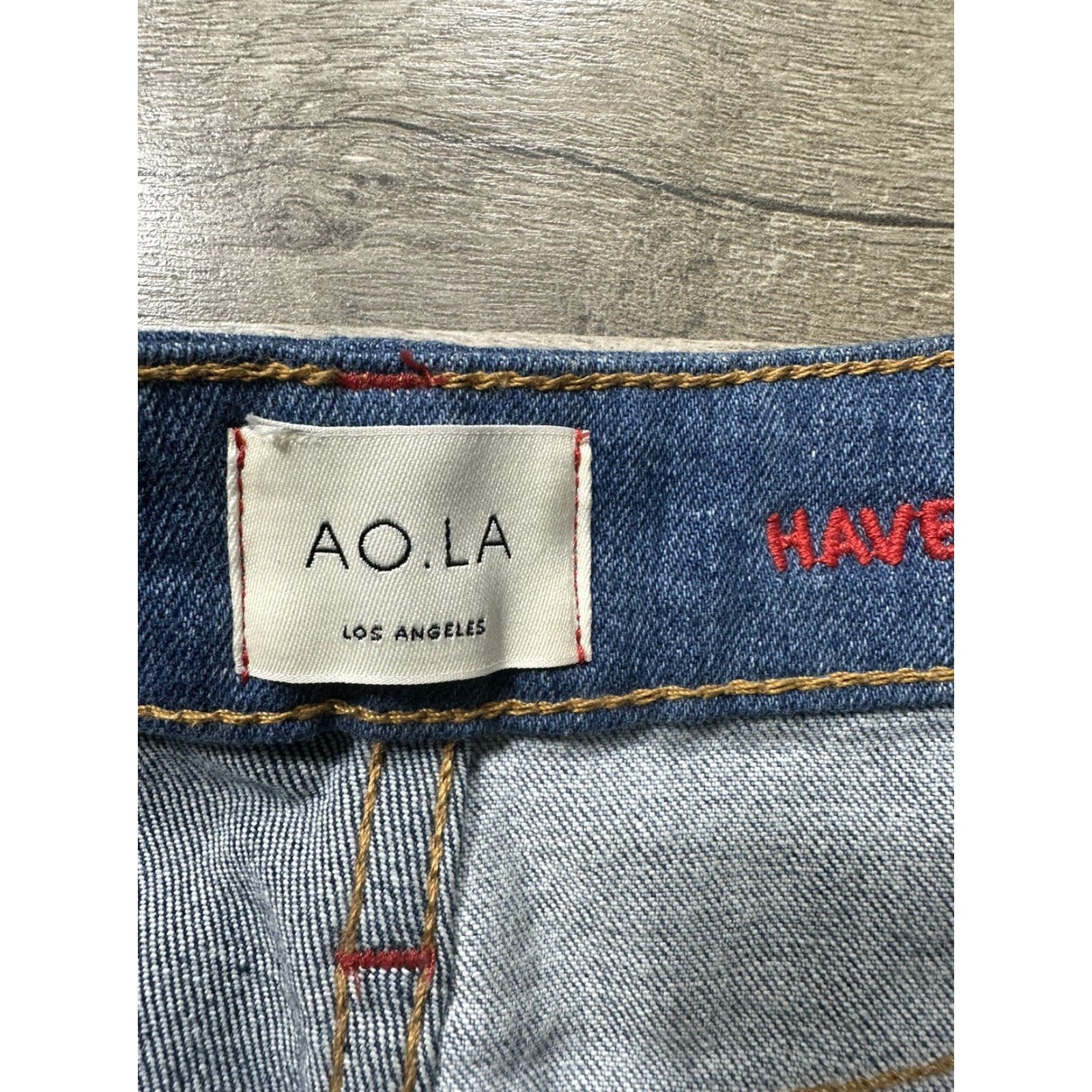 Alice + Olivia AO. LA Alice + Olivia Denim Patchwork Mini Skirt Size 27 Size 27" / US 4 / IT 40 - 3 Thumbnail