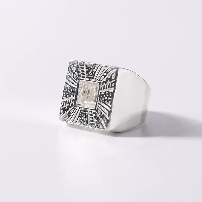 Jewelry Vintage Jewelry Rings Open Size Chrome Ring (Size 7-13) Size ONE SIZE - 3 Thumbnail