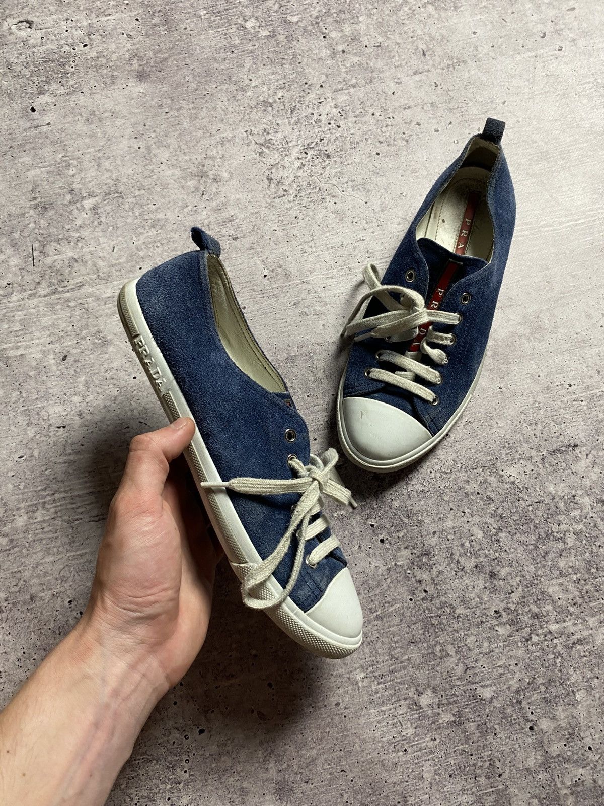Prada Vintage Prada Red Tab Sneakers Size US 6.5 / EU 39-40 - 3 Thumbnail