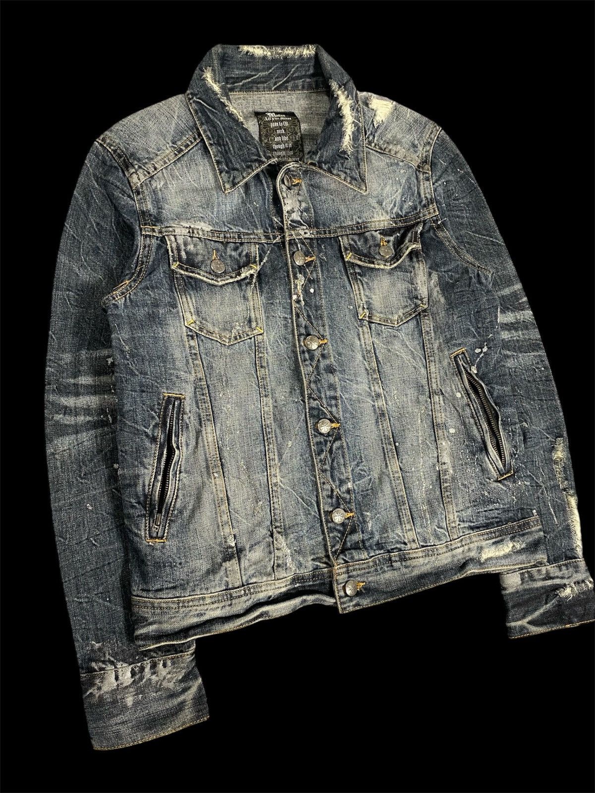 Le Grande Bleu (L.G.B.) punkgoth midas distressed jackets avant garde ifsx kmrii Size US M / EU 48-50 / 2 - 1 Thumbnail