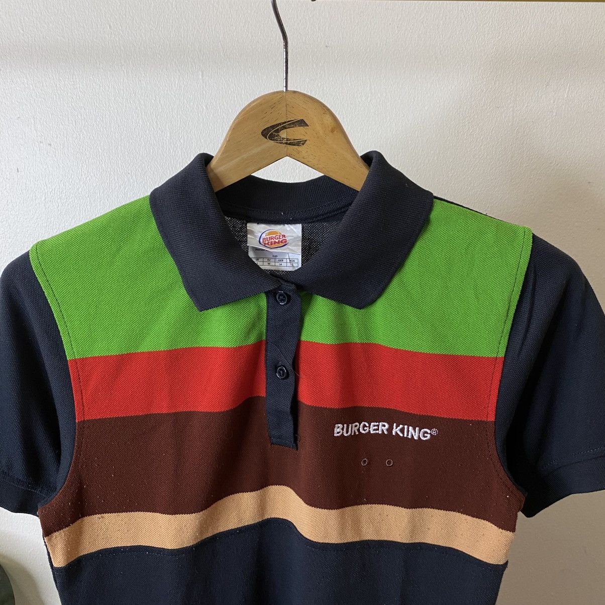 Japanese Brand Vintage Y2K Burger King Workers Work Shirt Japan Edition Size XS / US 0-2 / IT 36-38 - 2 Thumbnail