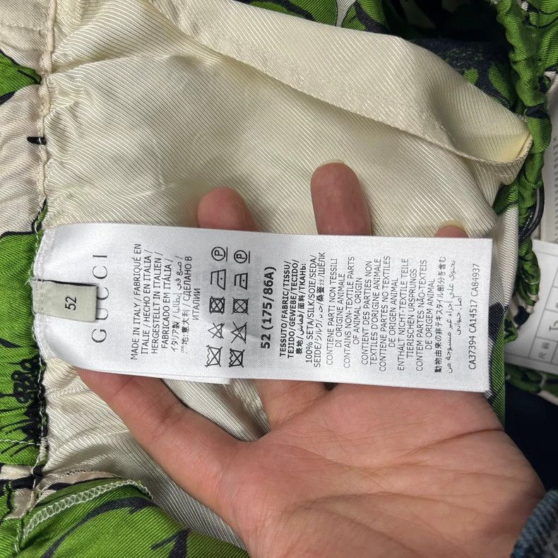 Gucci Gucci Green floral printed pattern logo shorts 2501-Nextarr Size US 36 / EU 52 - 5 Thumbnail