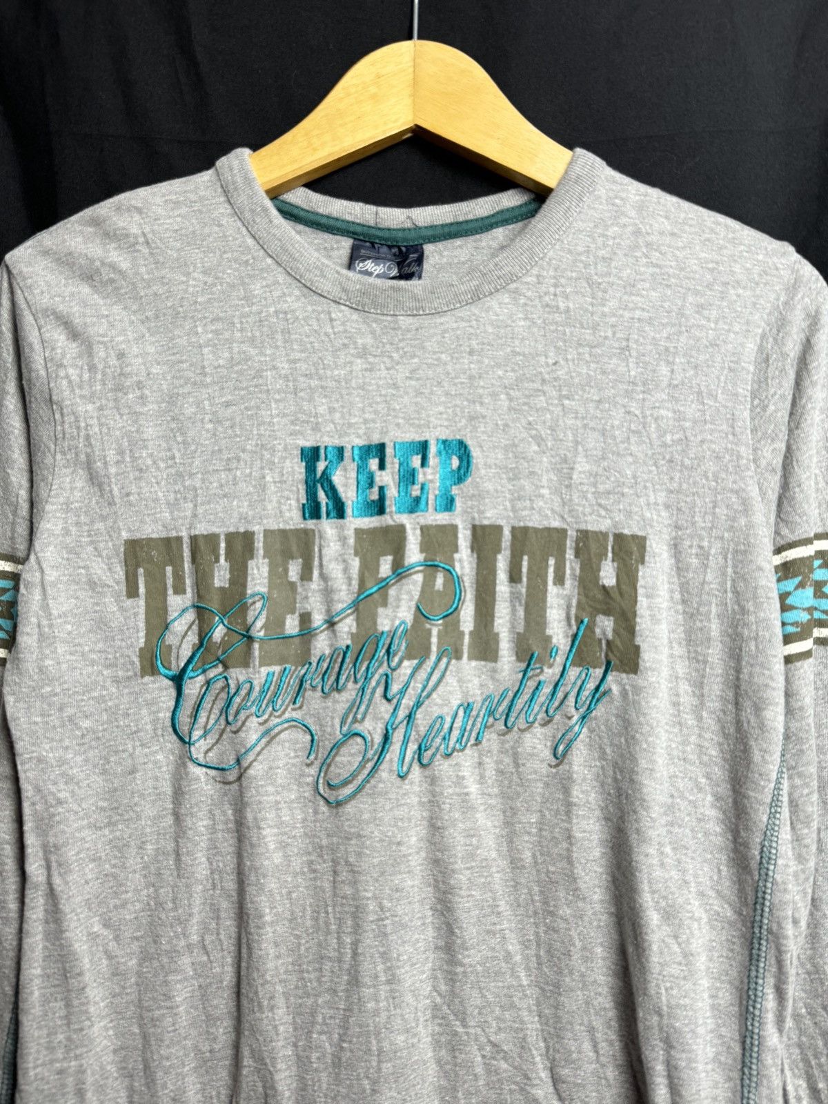 If Six Was Nine × Japanese Brand × PPFM Step Walk Poem Skulls Keep The Faith Long Sleeve Size US M / EU 48-50 / 2 - 4 Thumbnail