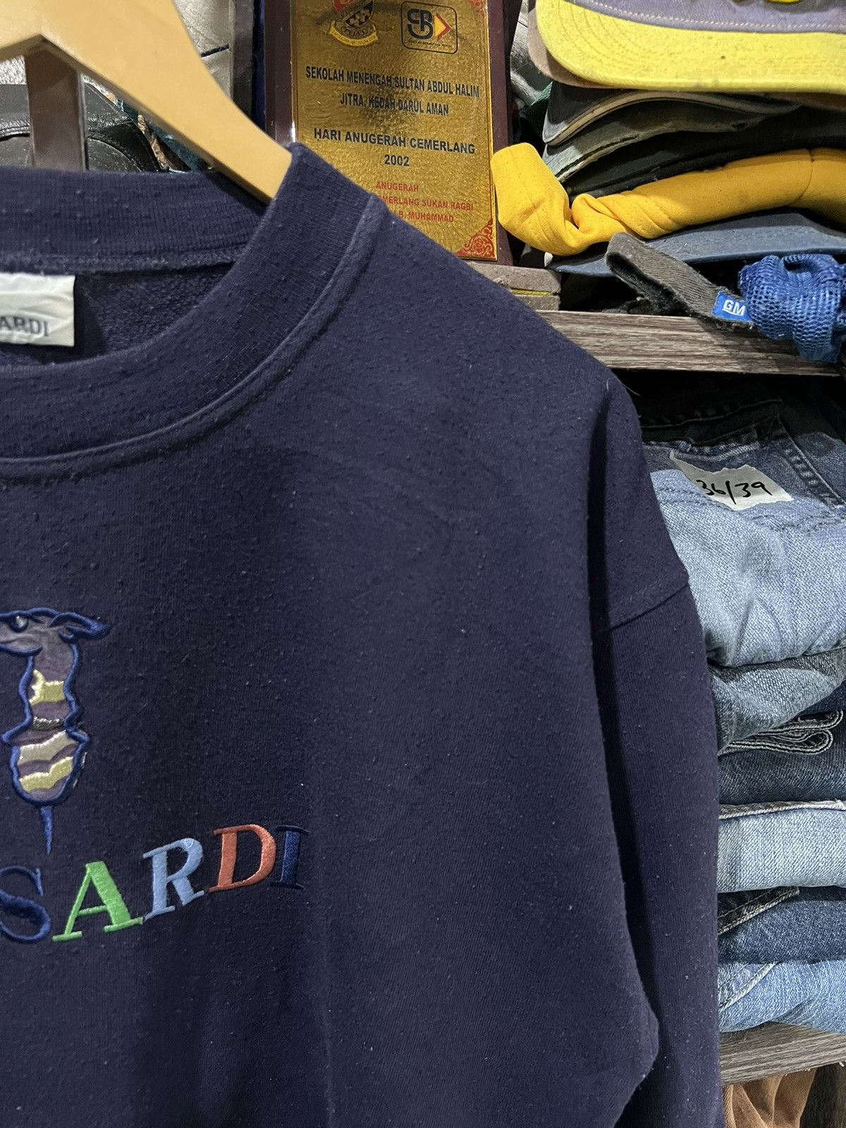 Trussardi 🔥Vintage Trussardi Big Logo Crewneck Sweatshirt Size US M / EU 48-50 / 2 - 6 Thumbnail