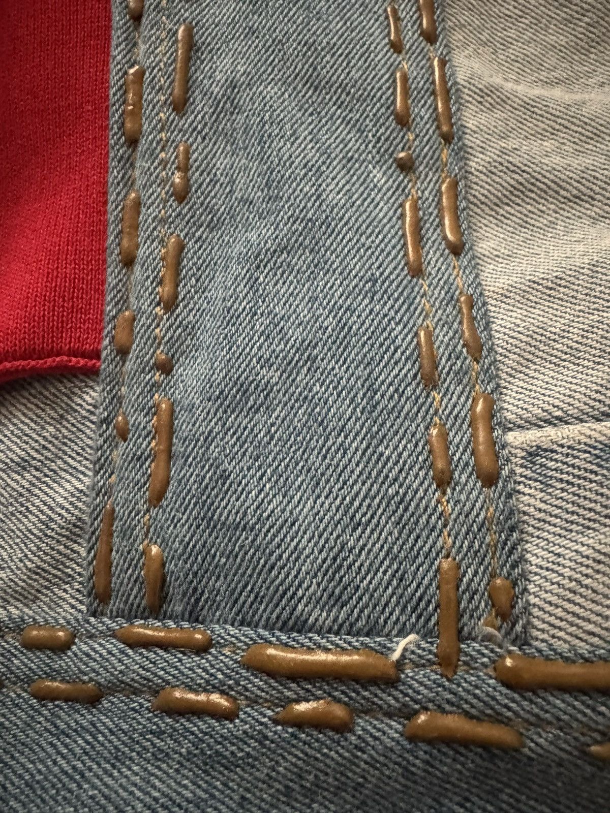 Cactus Plant Flea Market RARE CPFM Denim Tears Levis Vtg Patchwork Tote Bag Size ONE SIZE - 5 Thumbnail
