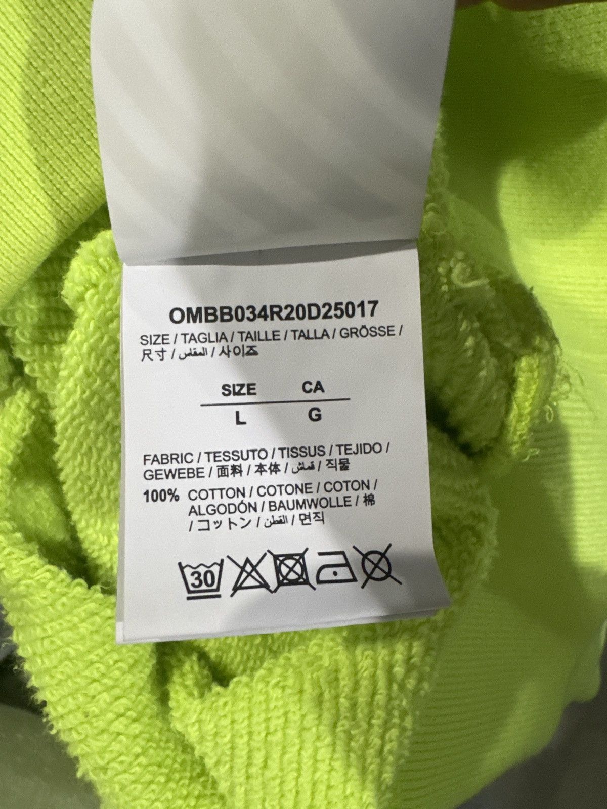 Off-White Off White Basic Logo Hoodie Green Size US L / EU 52-54 / 3 - 6 Thumbnail