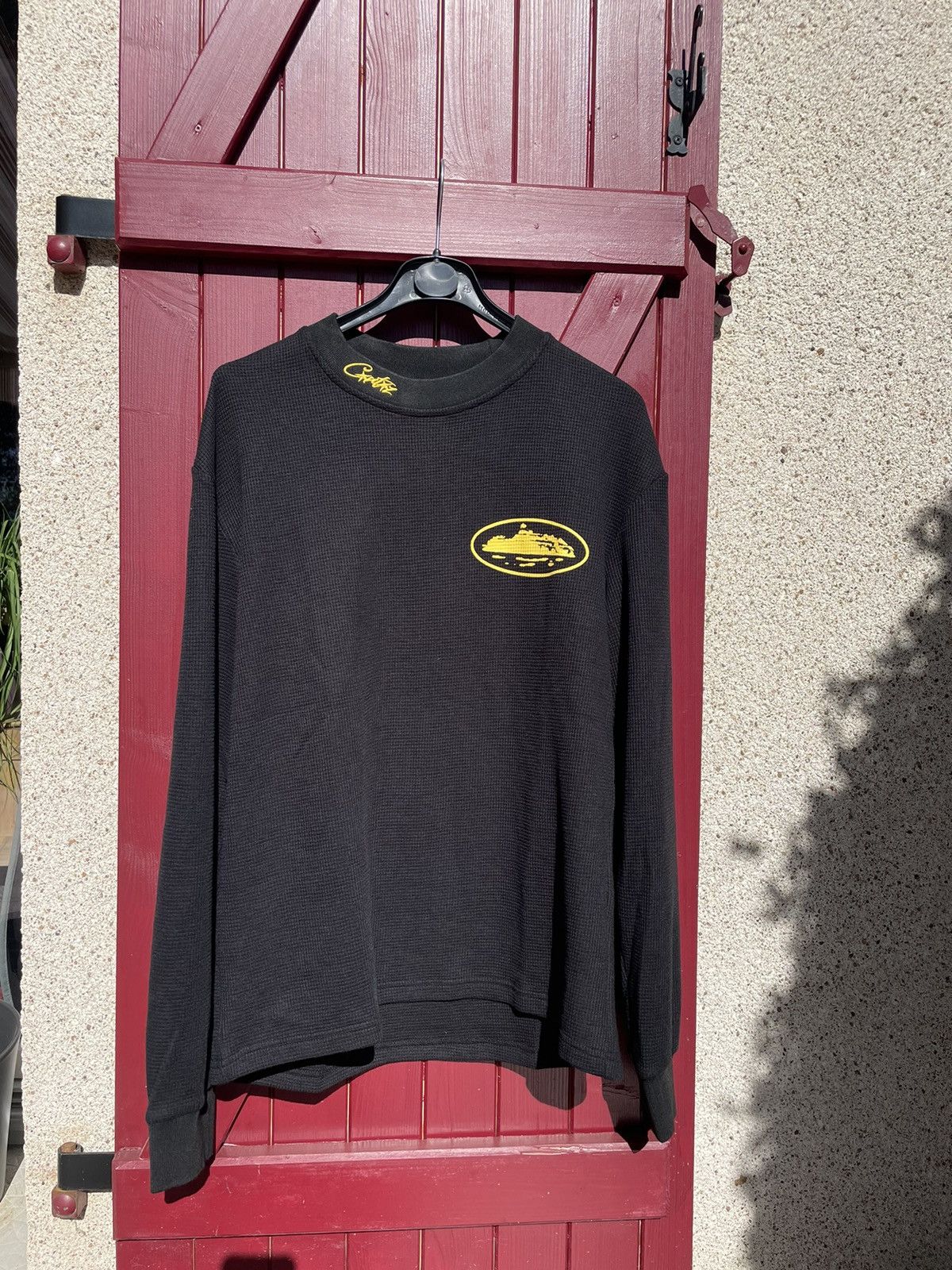 Corteiz corteiz alcatraz waffle jumper black and yellow Size US M / EU 48-50 / 2 - 1 Thumbnail