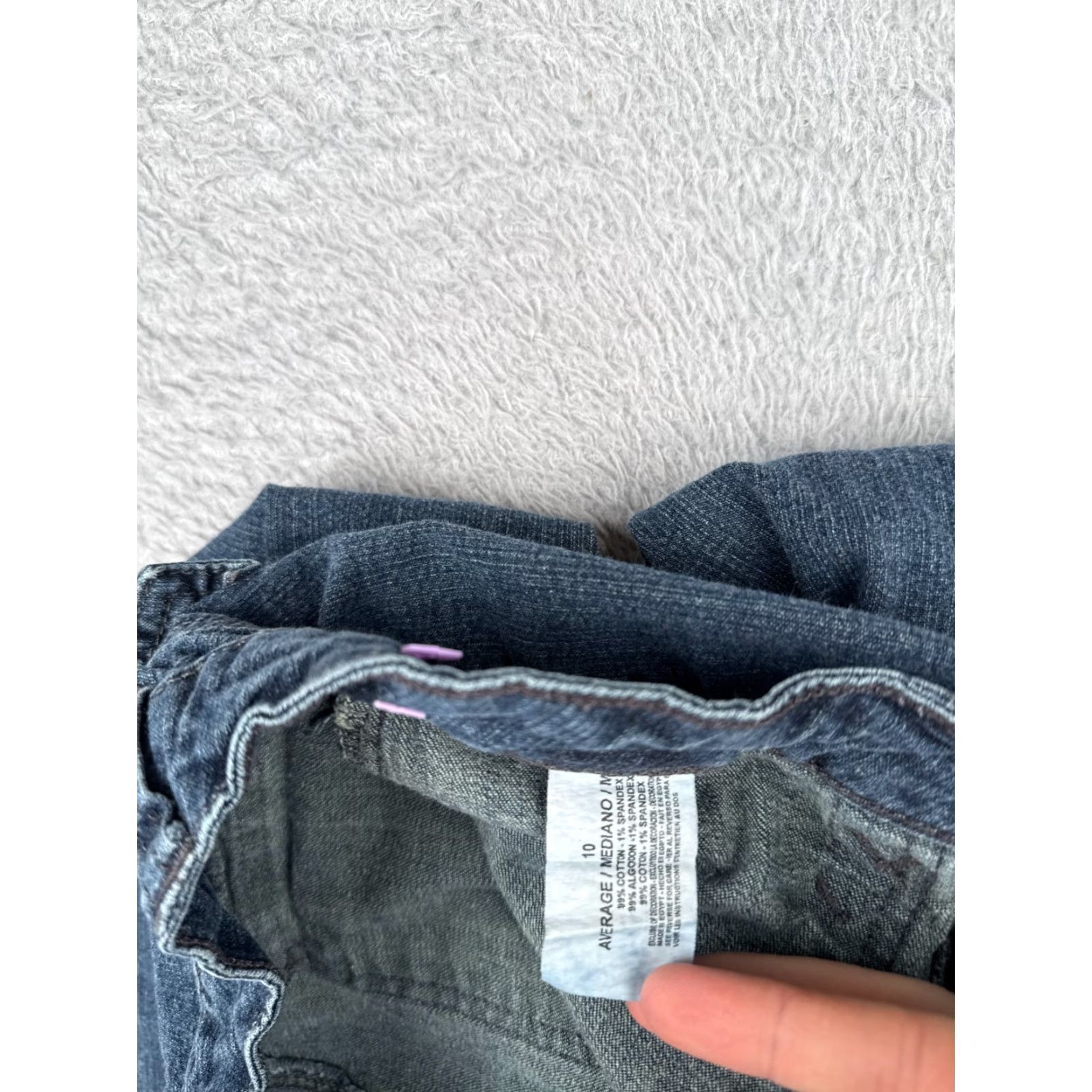 Gloria Vanderbilt Gloria Vanderbilt Jeans Women 10 Blue Denim Straight Mid Rise 29x28 Cotton Blend 5-Pocket Design Size 32" / US 10 / IT 46 - 7 Thumbnail