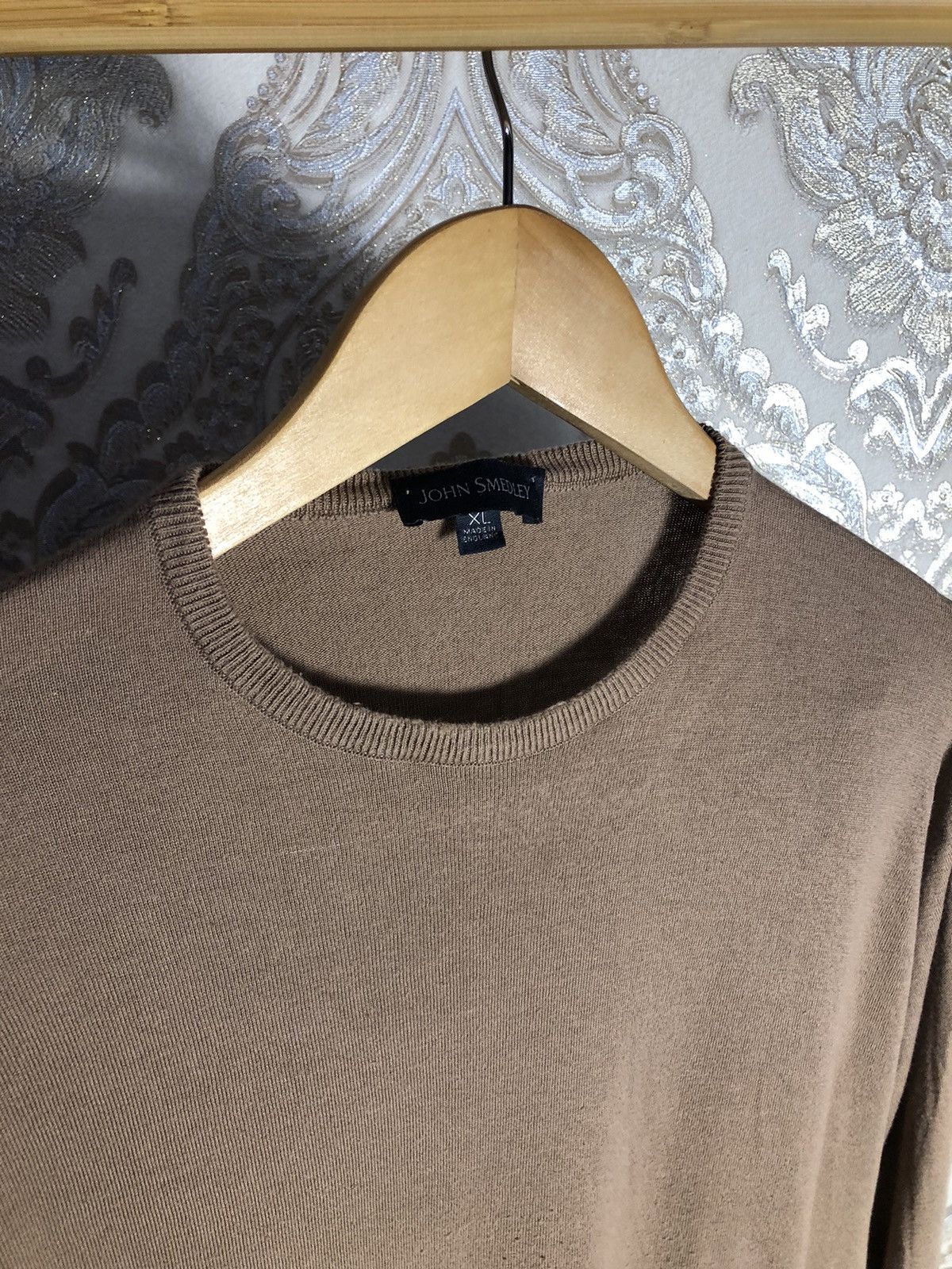 John Smedley × Vintage VERY RARE JOHN SMEDLEY WOOL SWEATER ENGLAND STYLE LUXURY Y2K Size US XL / EU 56 / 4 - 2 Thumbnail