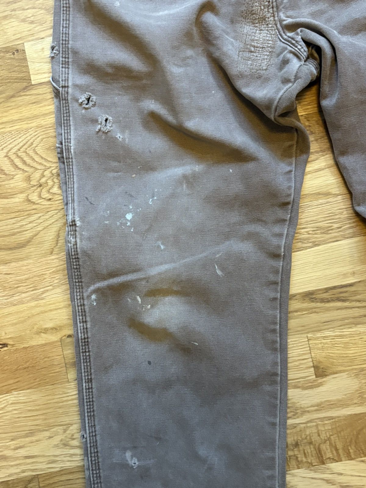 Dickies Brown 2000s Dickies Distressed and Repaired Work Pants Size US 33 - 9 Thumbnail