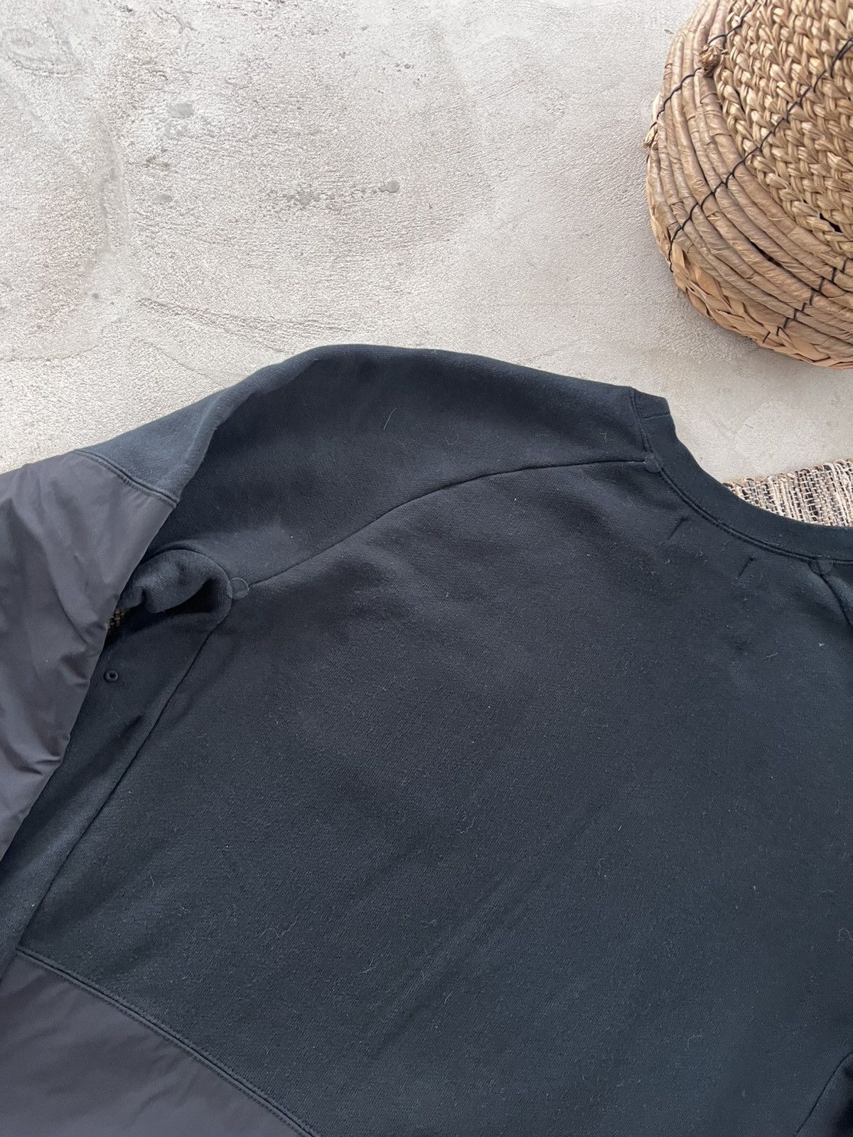 Nike Vintage Nike SB Black Nylon Blank sk8 Sweatshirt basic Size US XL / EU 56 / 4 - 9 Thumbnail