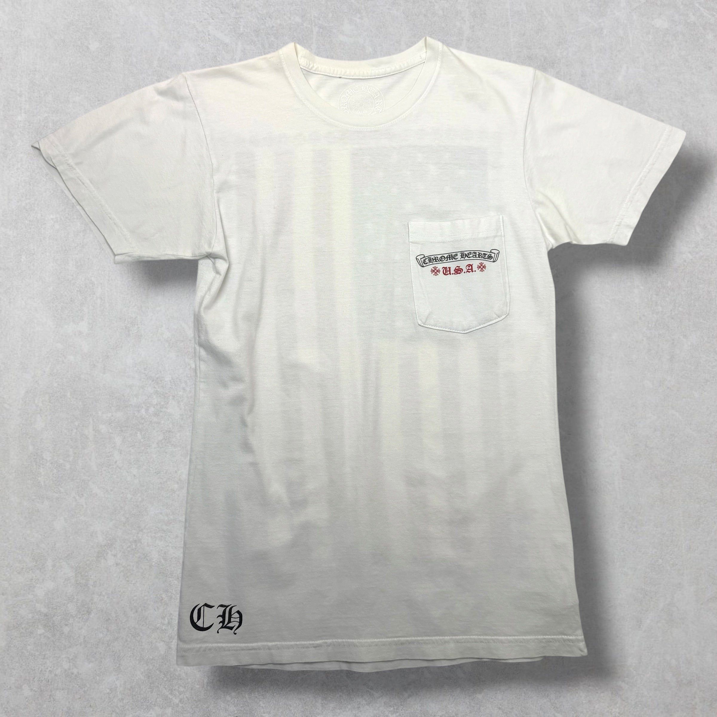 Chrome Hearts Chrome Hearts American Flag Tee White S Size US S / EU 44-46 / 1 - 2 Thumbnail