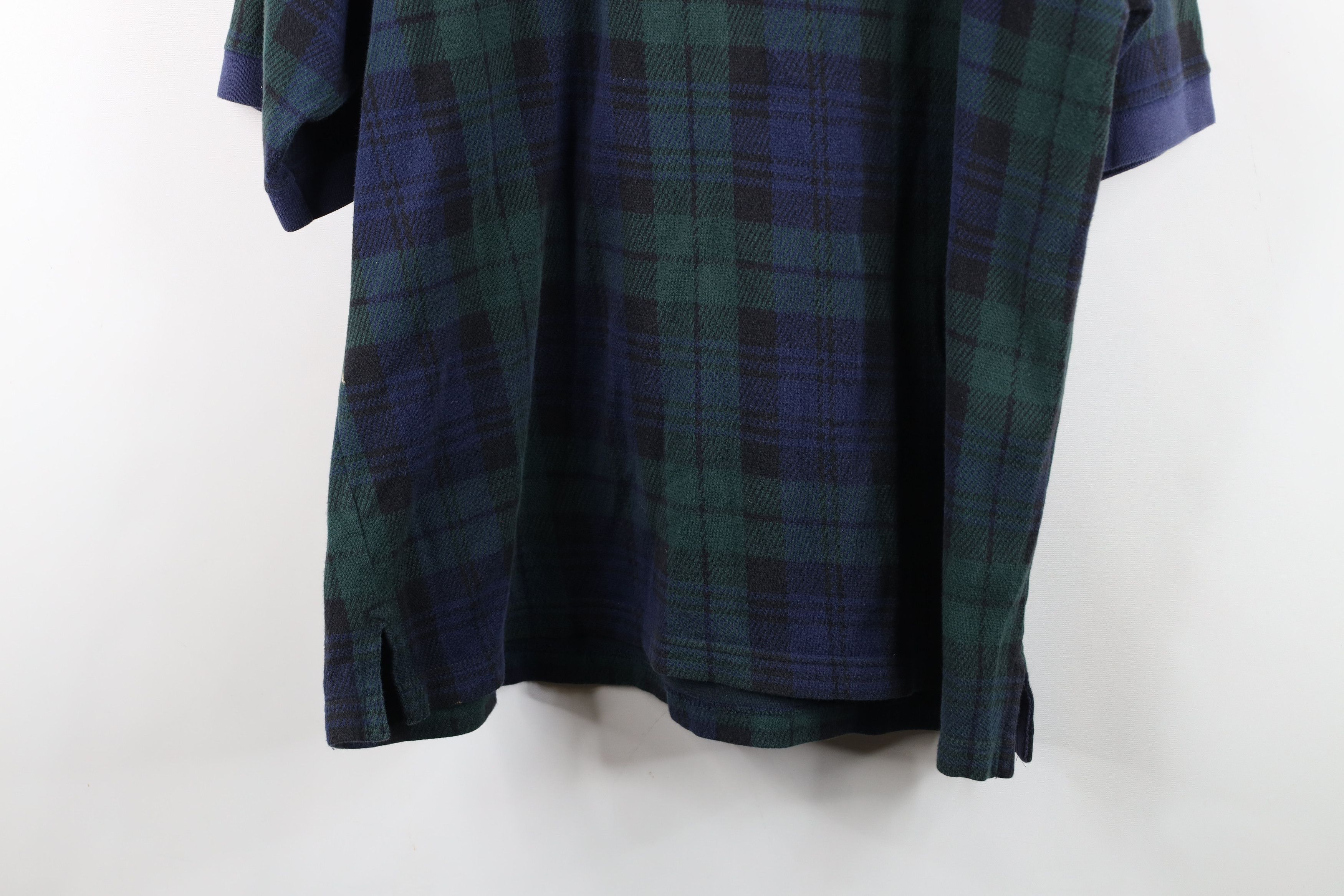 Vintage Vintage 90s Streetwear Knit Lake Tahoe Golf Polo Shirt Plaid Size US XL / EU 56 / 4 - 14 Thumbnail