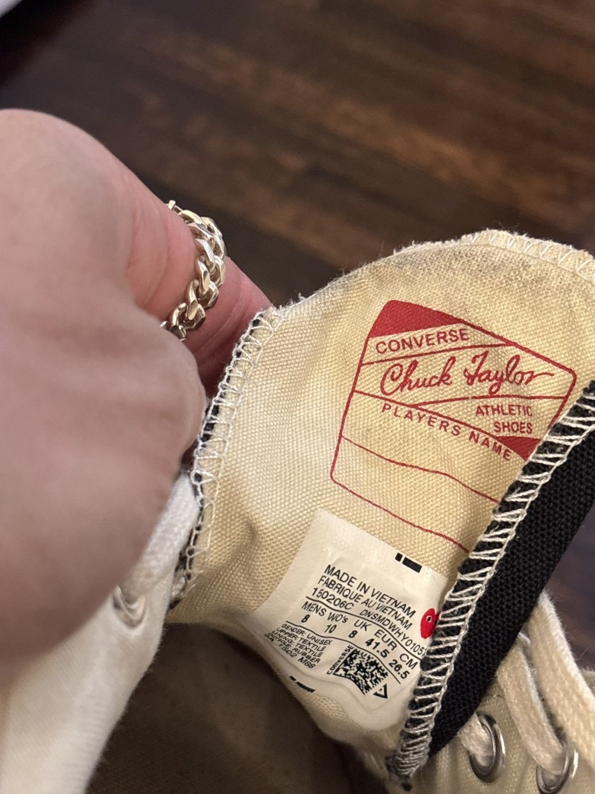 Comme des Garcons Converse x CDG play OG low tops comme des garcons Size US 8 / EU 41 - 2 Thumbnail