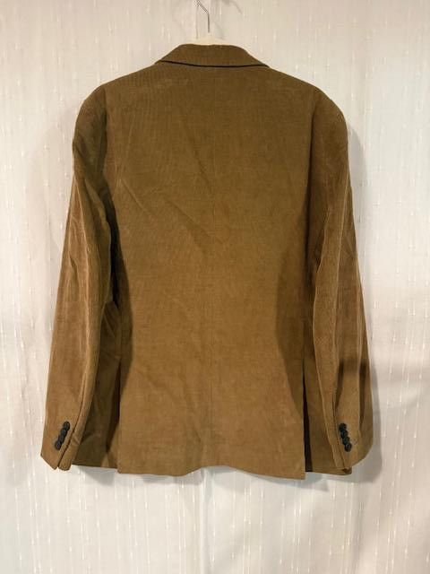 Tailorbyrd TAILORBYRD TAN CORDUROY BLAZER 38S LINED POCKETS 2-BUTTON Size 38S - 4 Thumbnail
