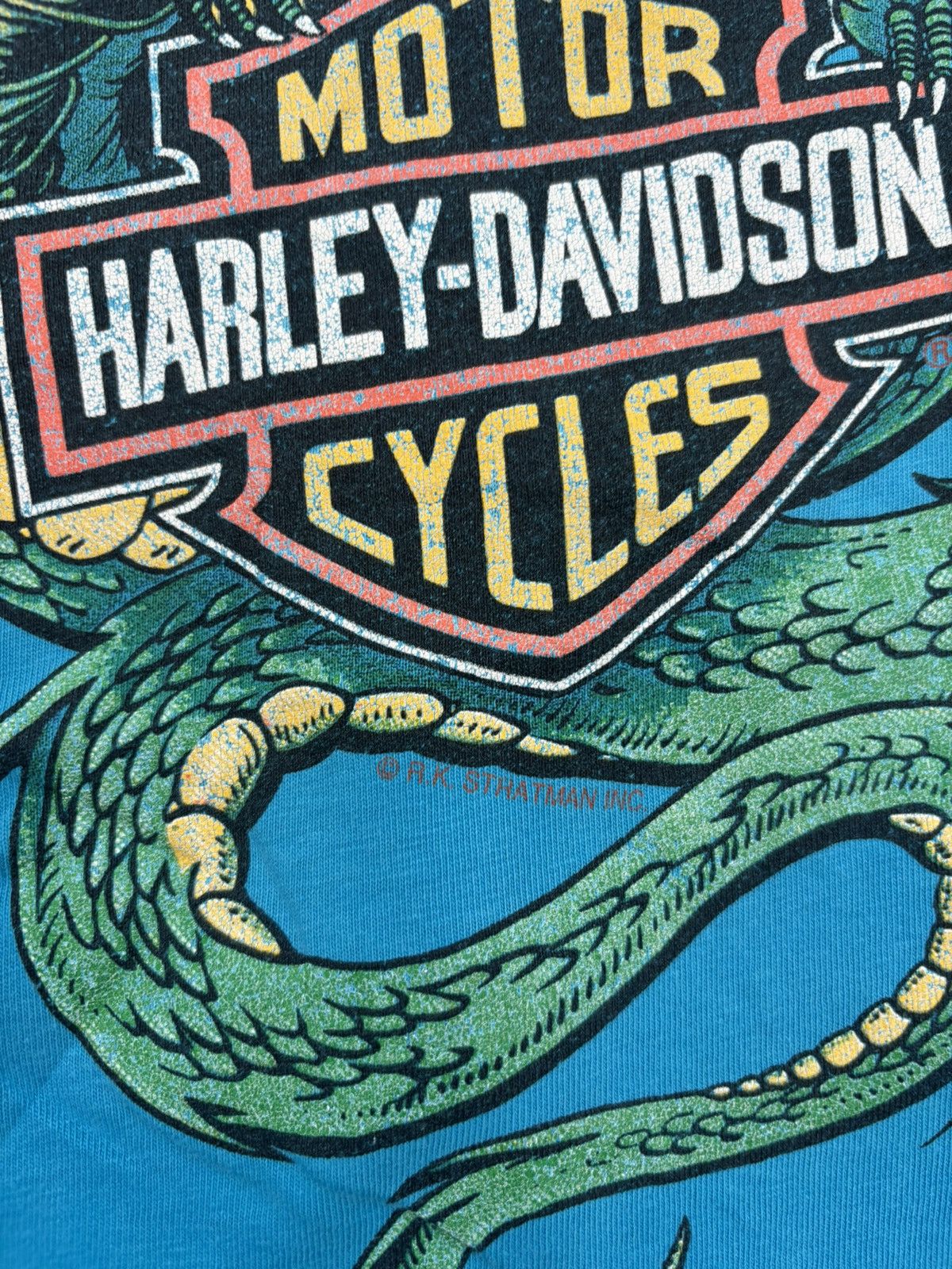 Harley Davidson Vintage Harley Davidson Dragon Tshirt Size US M / EU 48-50 / 2 - 3 Thumbnail