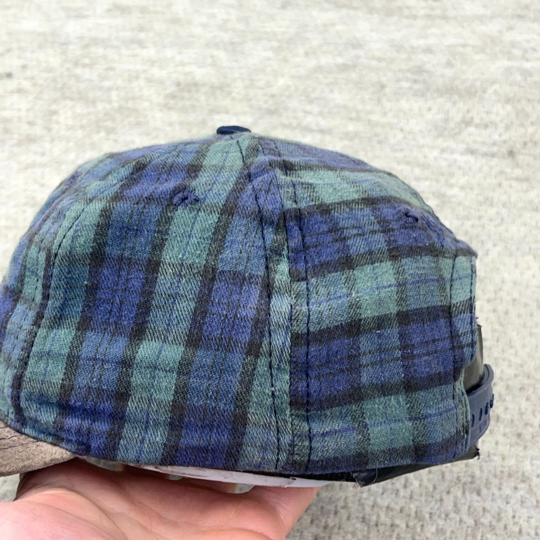Mickey Unlimited VINTAGE Mickey Mouse Snapback Hat Cap Plaid Green Blue 90s Retro Cartoon Adjustable Mens Size ONE SIZE - 5 Thumbnail