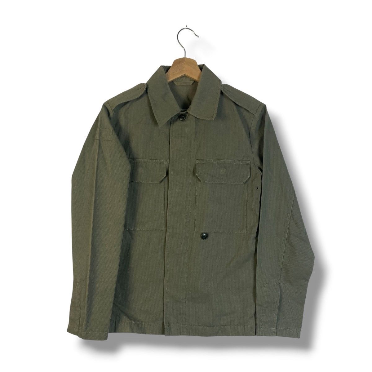 A.P.C. APC RUE MADAME PARIS HIDDEN BUTTON MILITARY JACKET Size US S / EU 44-46 / 1 - 1 Thumbnail