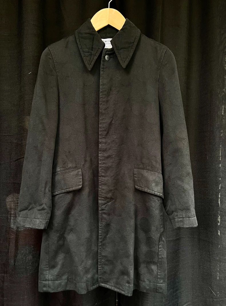 Comme des Garcons Comme des Garcons Dark striped polka-dot long coat Size XS / US 0-2 / IT 36-38 - 5 Thumbnail