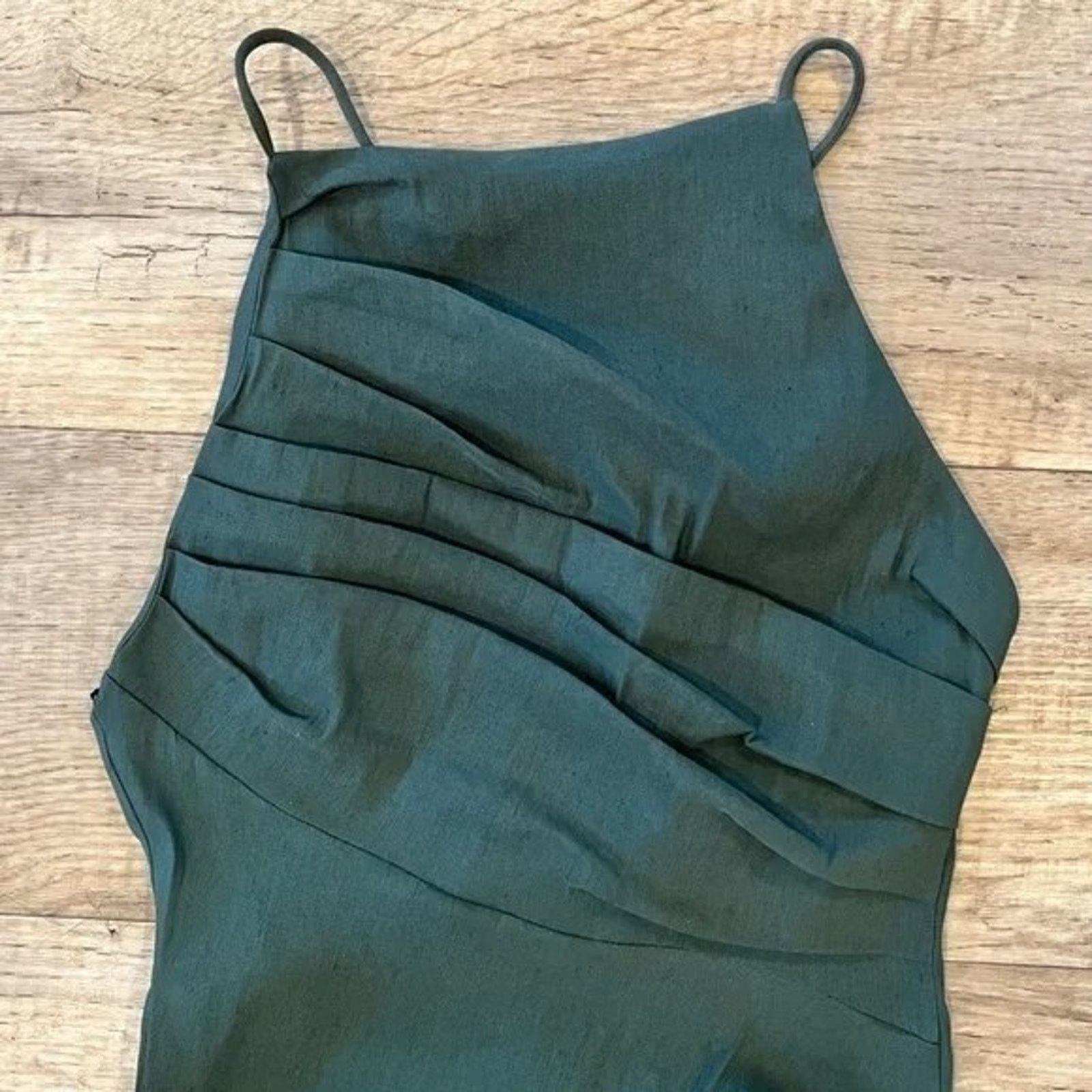 Zara Zara Green Draped Mini Dress Bodycon Strappy Dress NWT Size M / US 6-8 / IT 42-44 - 23 Thumbnail