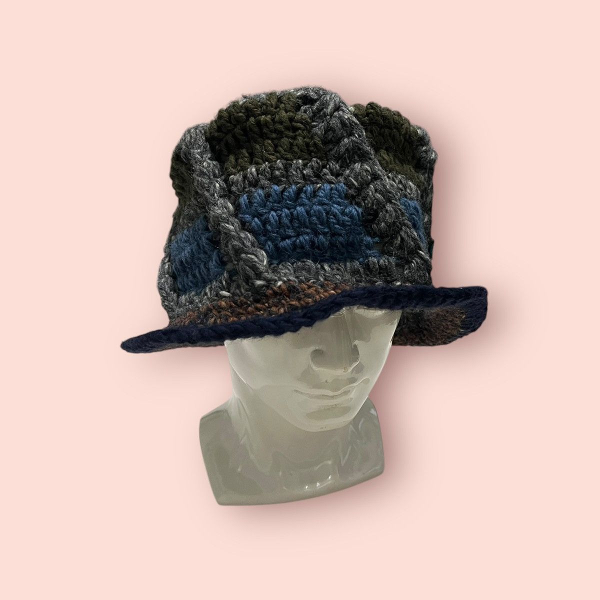 14th Addiction × Japanese Brand × Vintage VINTAGE LIGA FELIZ JAPAN CROCHET KNITTED BUCKET HAT Size ONE SIZE - 9 Thumbnail