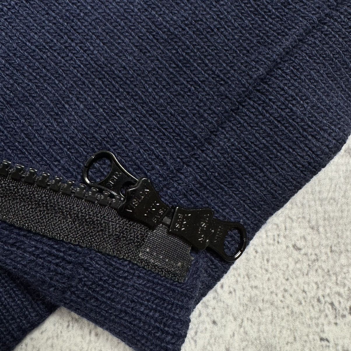 Stone Island Stone Island Knitted Wool Full Zip Hoodie Navy Blue Size US L / EU 52-54 / 3 - 13 Thumbnail