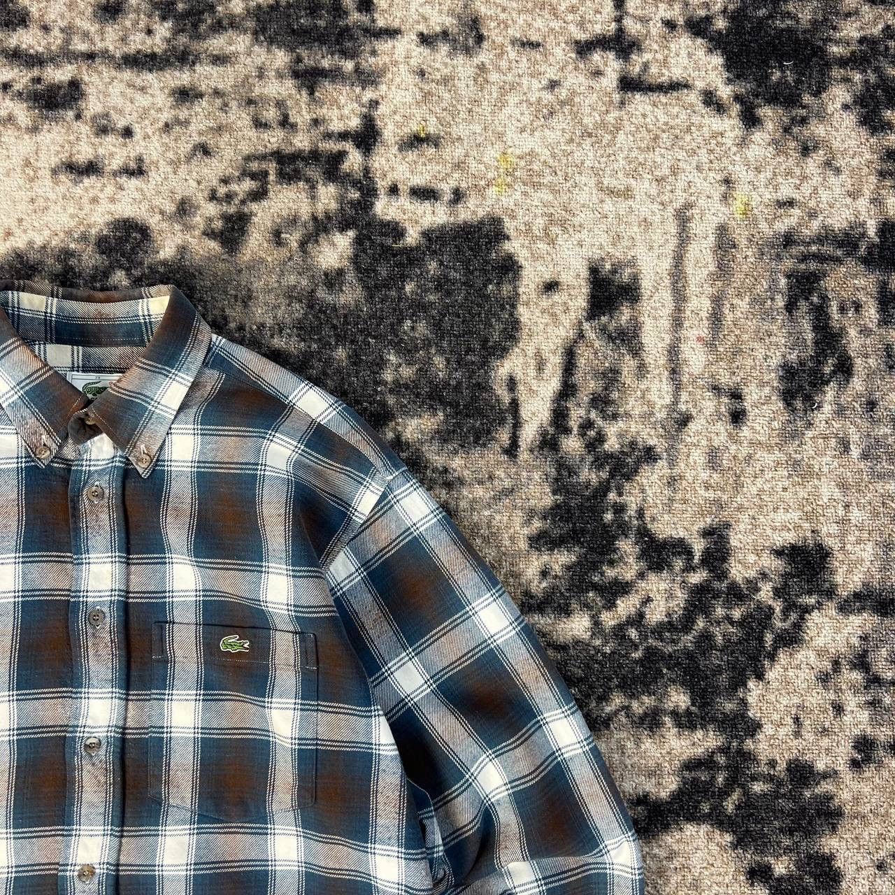 Lacoste Lacoste Mini Logo Luxury Plaid Flannel Button Up Shirt Size US M / EU 48-50 / 2 - 2 Thumbnail