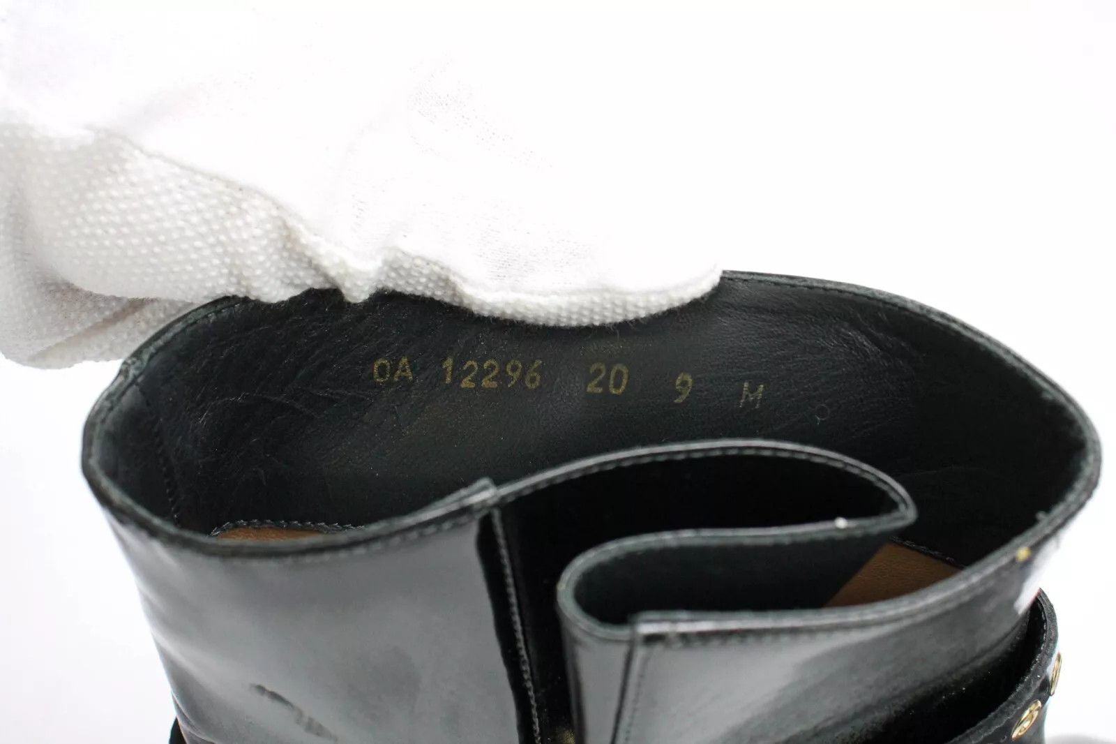 Salvatore Ferragamo SALVATORE FERRAGAMO Women EU 40.5 Biker Patent Leather Boots Size US 10.5 / IT 40.5 - 9 Thumbnail