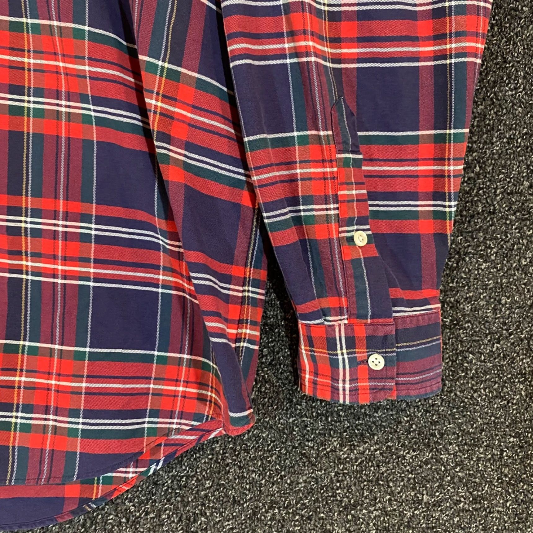 Ralph Lauren RALPH LAUREN Shirt Mens L Red Blue Plaid Button-Down Short Sleeve Big Shirt Size US L / EU 52-54 / 3 - 4 Thumbnail