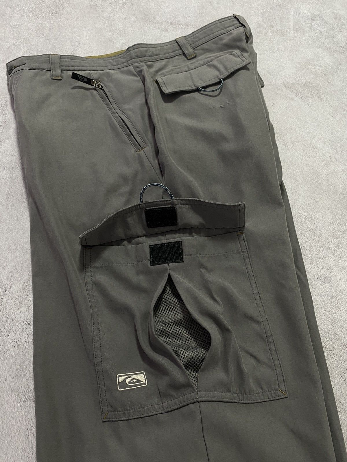 Japanese Brand × Quiksilver Vintage 90s y2k crazy pants cargo Quiksilver velvet SIZE - M Size US 33 - 4 Thumbnail
