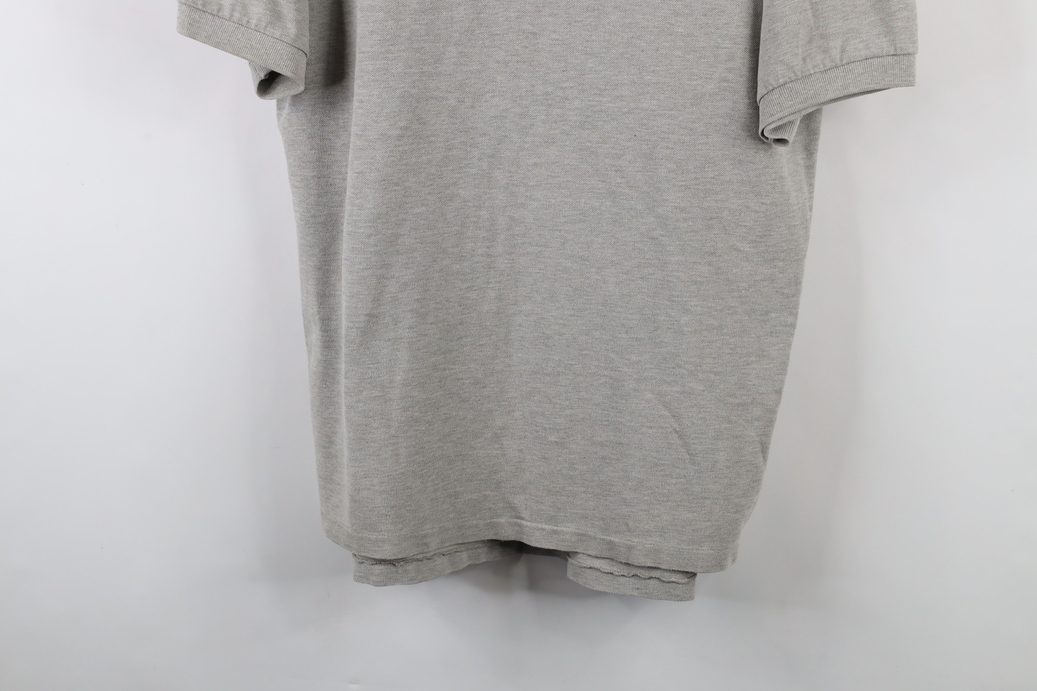 Ralph Lauren × Vintage Vintage 90s Ralph Lauren Pique Cotton Polo Shirt Gray Size US L / EU 52-54 / 3 - 3 Thumbnail