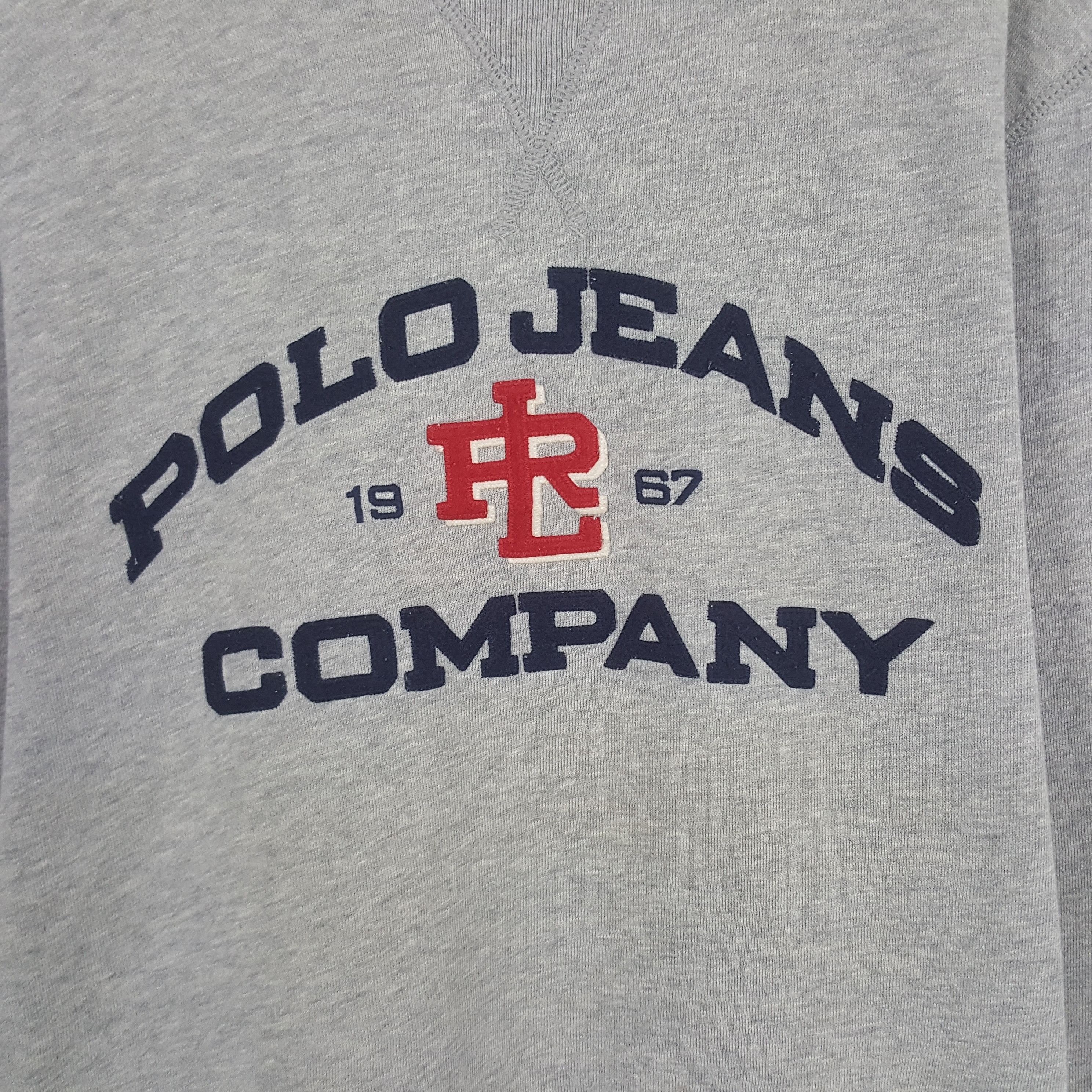 Polo Ralph Lauren × Vintage Vintage Polo Jeans Ralph Lauren Company Sweatshirt Size US L / EU 52-54 / 3 - 2 Thumbnail