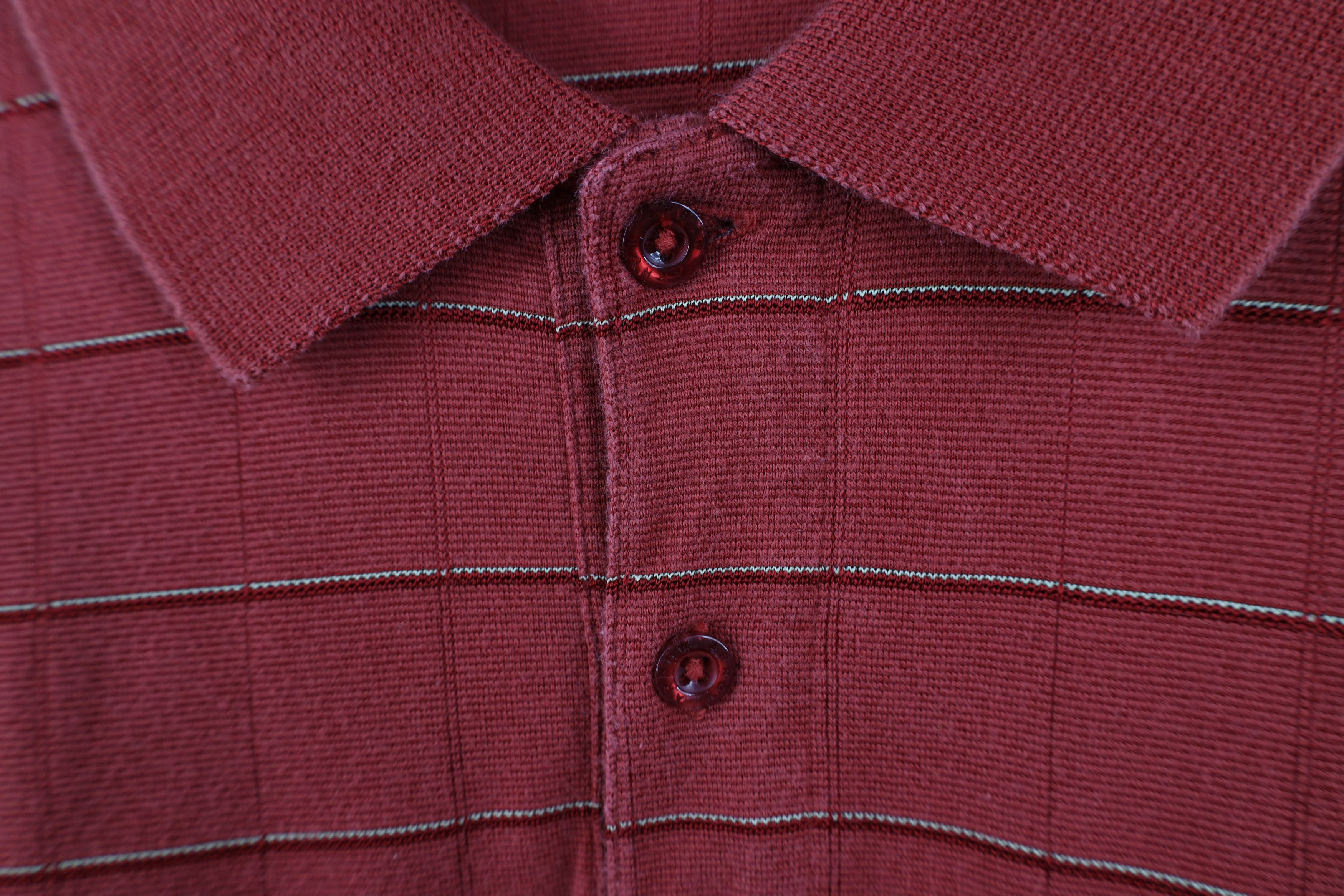 Vintage Vintage 90s Y2K Streetwear Checkered Knit Collared Golf Polo Size US L / EU 52-54 / 3 - 8 Thumbnail