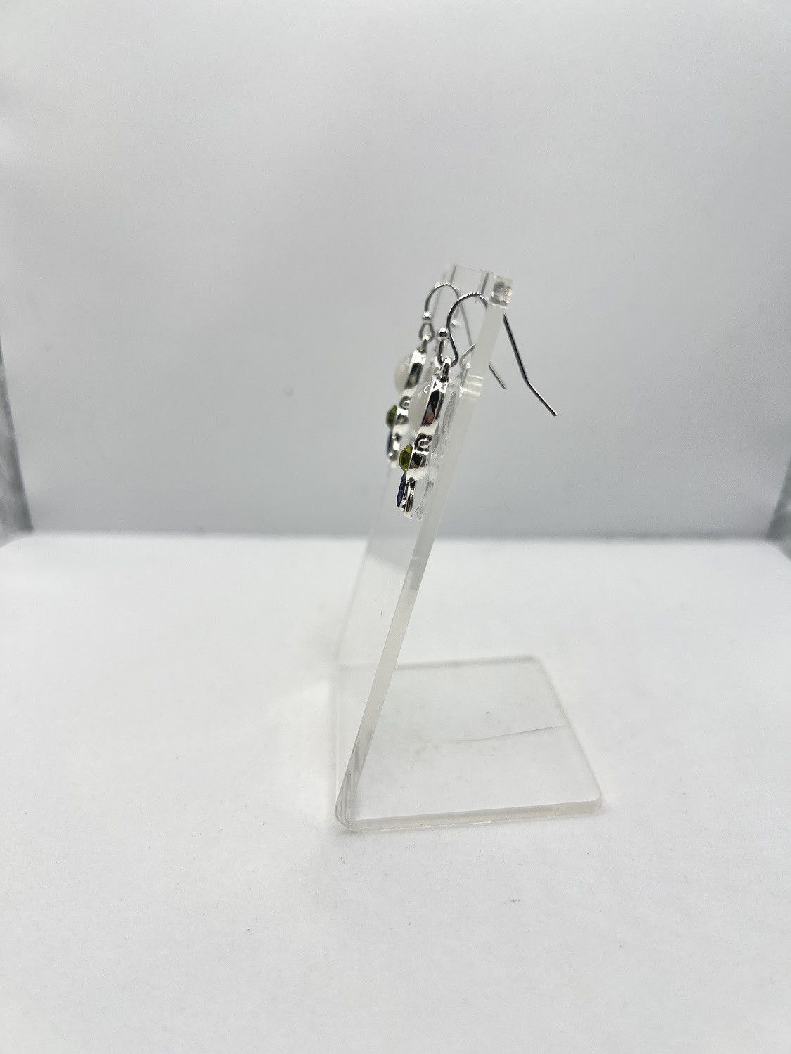Jewelry Moon Crystal Dangle Earrings with Czs Size ONE SIZE - 2 Thumbnail