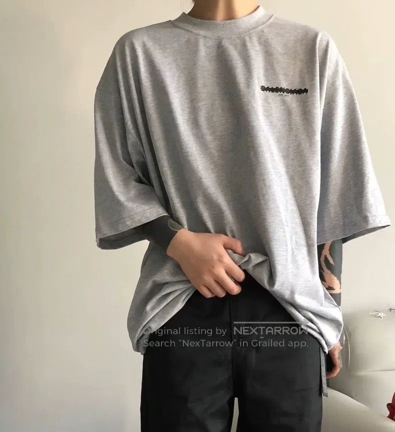 Balenciaga Balenciaga FW22 Letter Logo Printed, Alert Tape Short-Slee Size US S / EU 44-46 / 1 - 6 Thumbnail