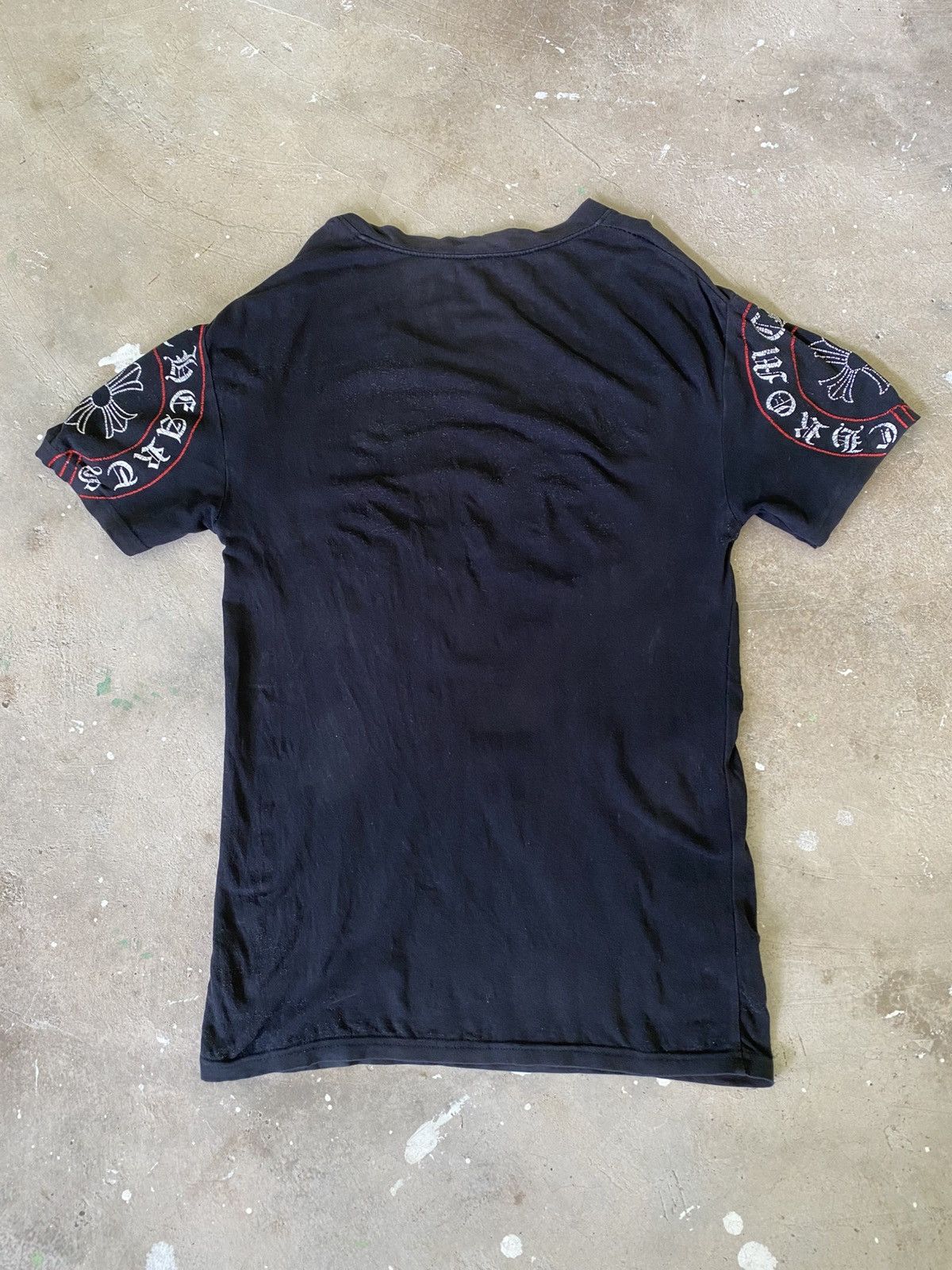 Japanese Brand Y.A.N.C Chrome Hearts Inspired Cross Sleeve Tee M Size US M / EU 48-50 / 2 - 7 Thumbnail