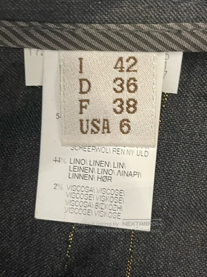 Brunello Cucinelli Brunello Cucinelli Black and Grey Gold Thread New Wool Tro Size 27" / US 4 / IT 40 - 4 Thumbnail