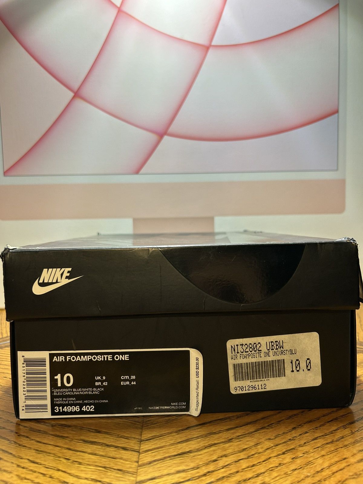 Nike Size 10 - Nike Air Foamposite One University Blue 2016 Size US 10 / EU 43 - 2 Thumbnail